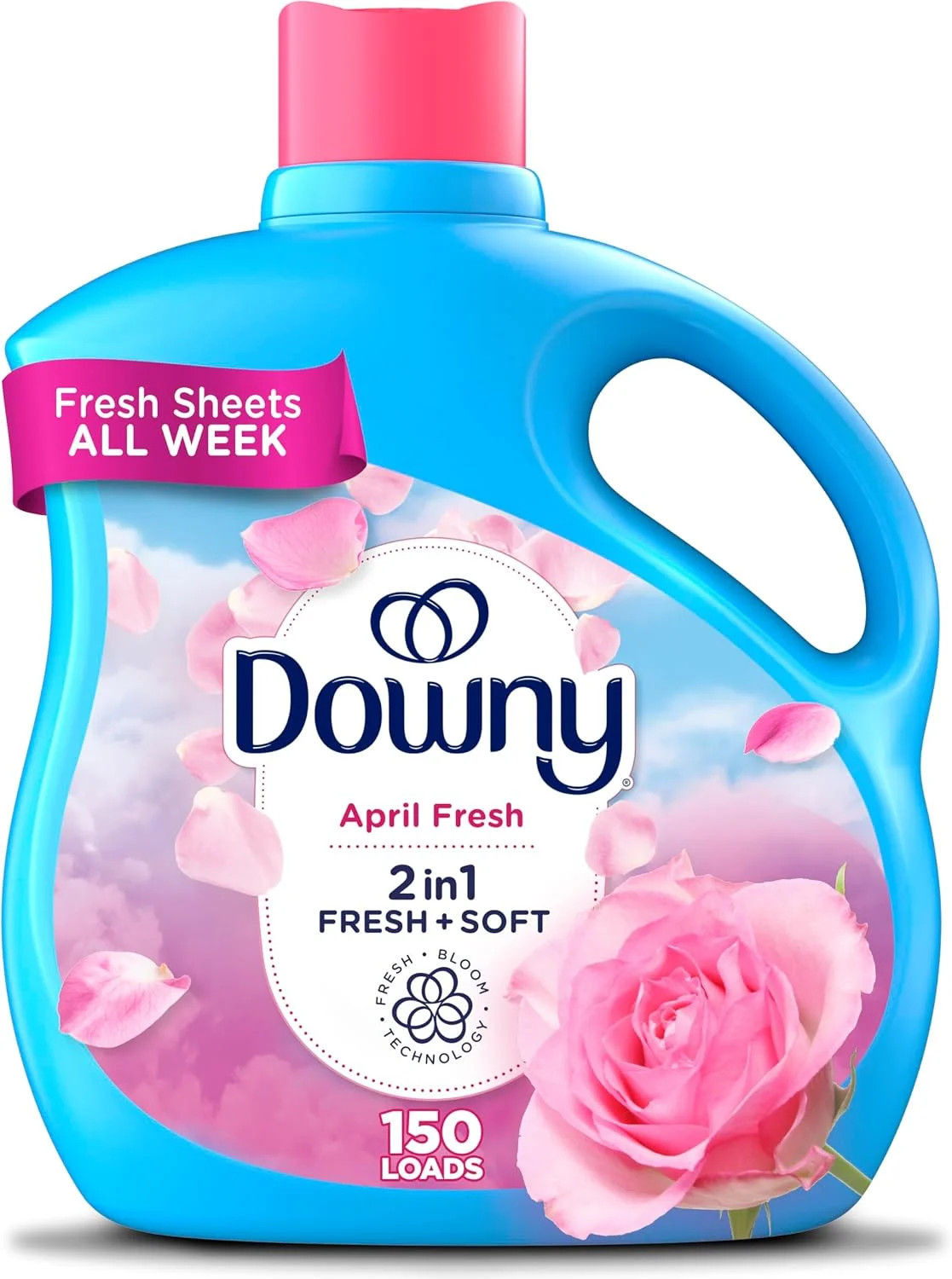 Fabric Softener Liquid, April Fresh Scent, 111 fl oz, 150 Loads