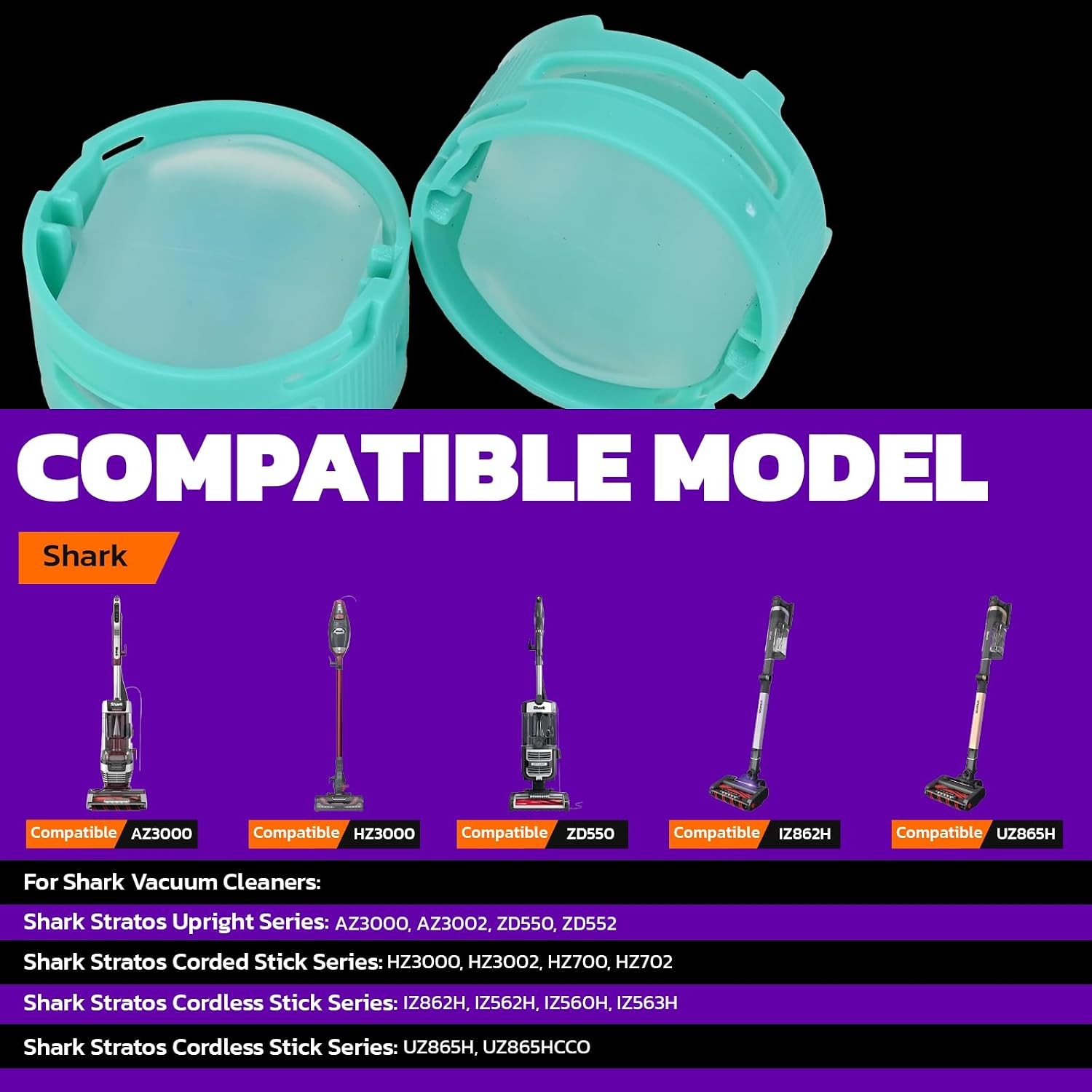 Odor Neutralizer Replacement Cartridges Compatible with Shark AZ3000 AZ3002