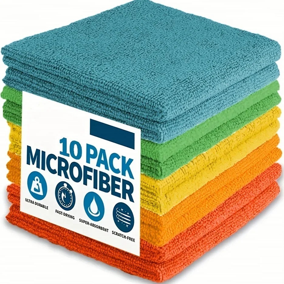 Microfiber Cleaning Cloth, Dishwashing Cloth Household Rag Kitchen Bat10/5/3pcs