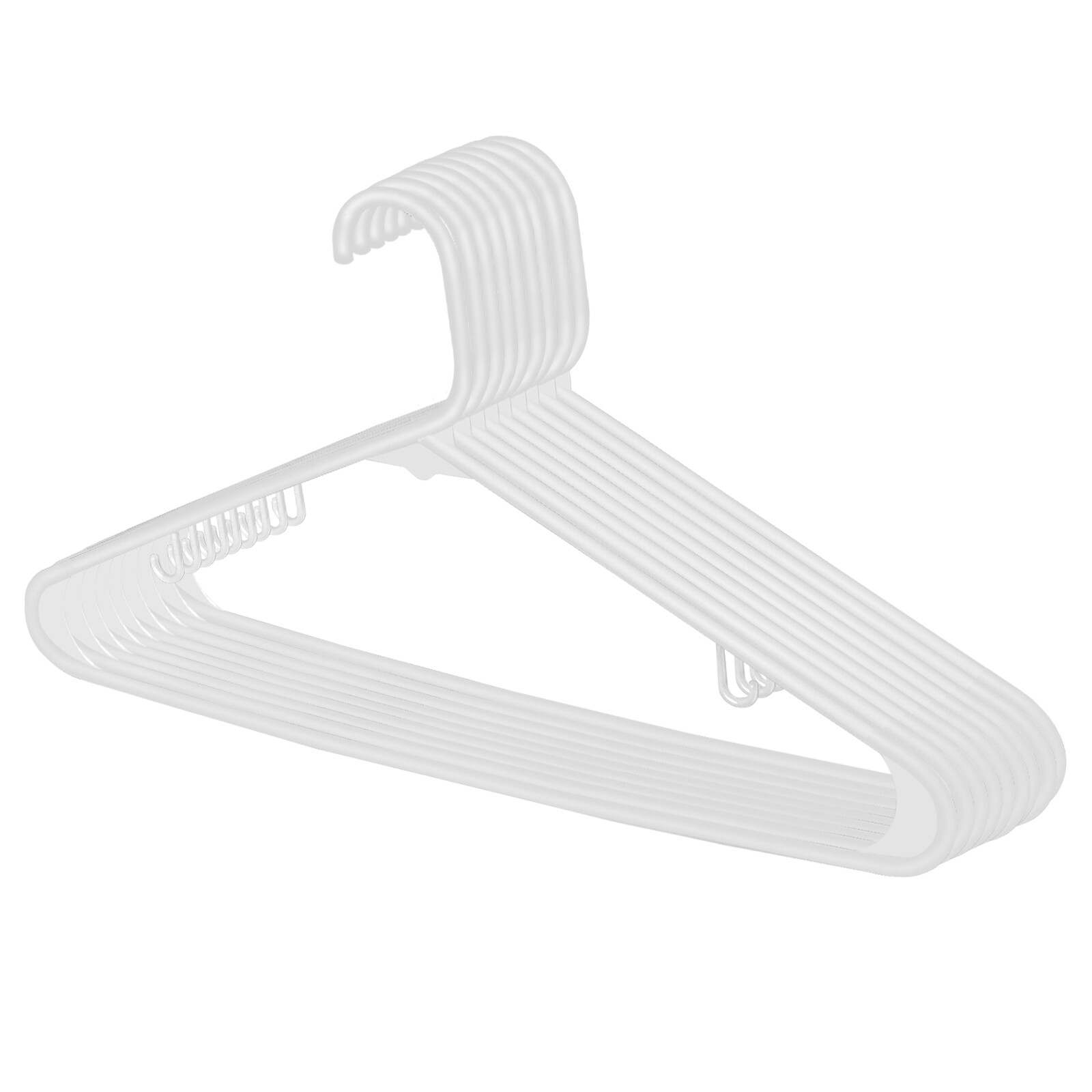 Premium Quality Clothes Hangers (100 Pack) Plastic Gallus Shirt Hanger