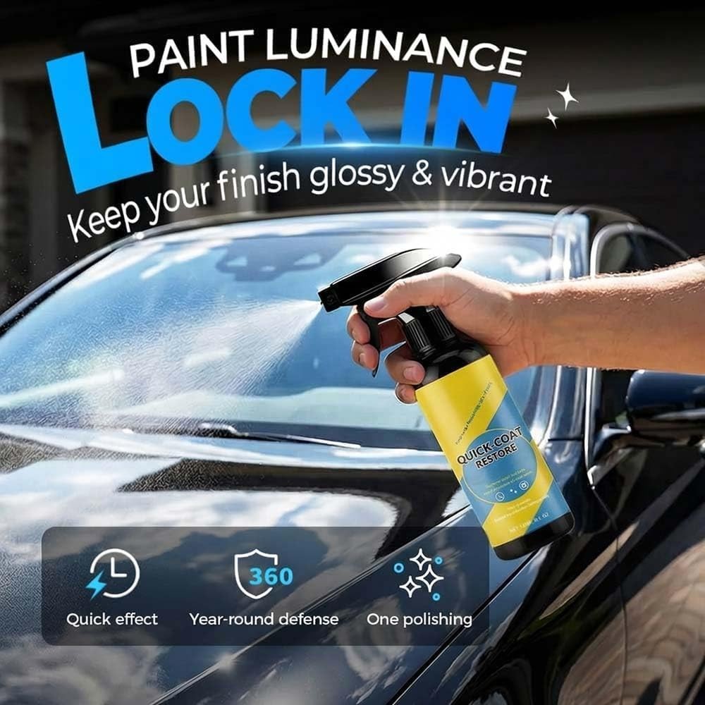 Nano Ceramic Coating Spray Car Paint Protection Quick Coat 9-in-1 Auto Shine