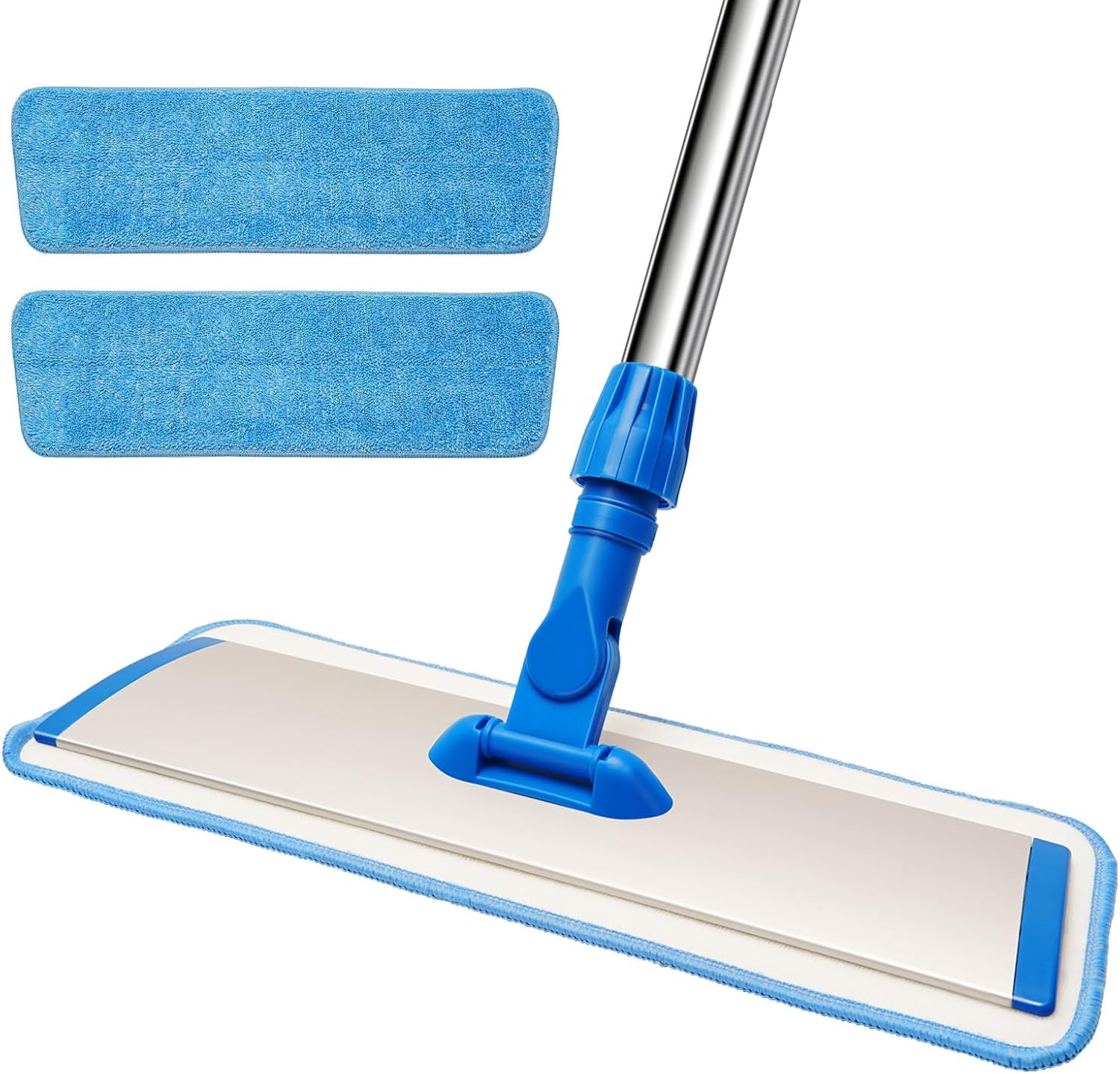 18″ Professional Microfiber Mop Floor Cleaning, Flat Mop with Stainless Steel