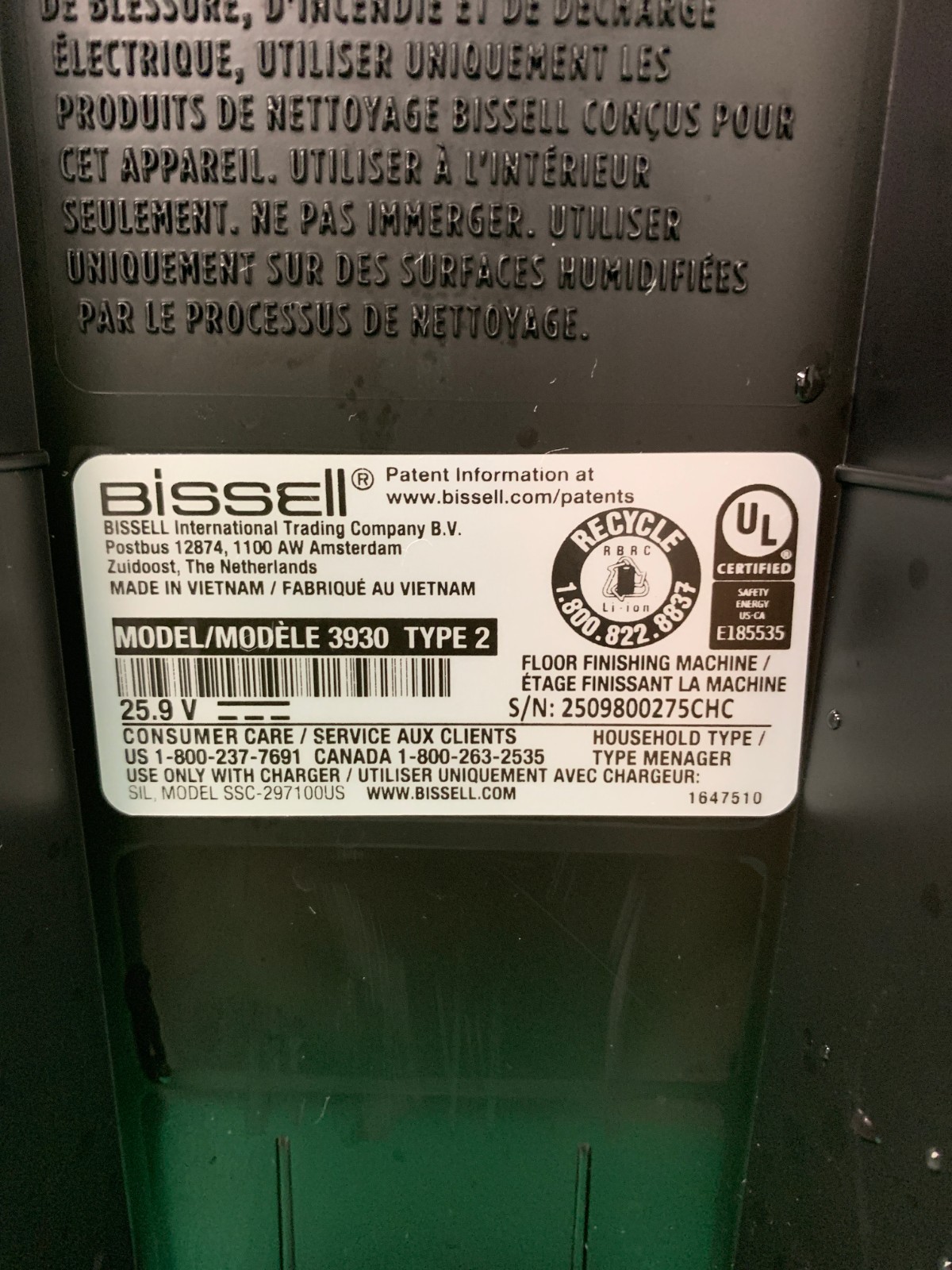 Bissell pet proven ultimate multi surface cordless vacuum cleaner-3930