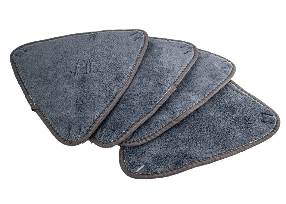 4 Mop Pads For 360 Adjustable Cleaning Mop Triangle Wet Dry Self Wringing Mop