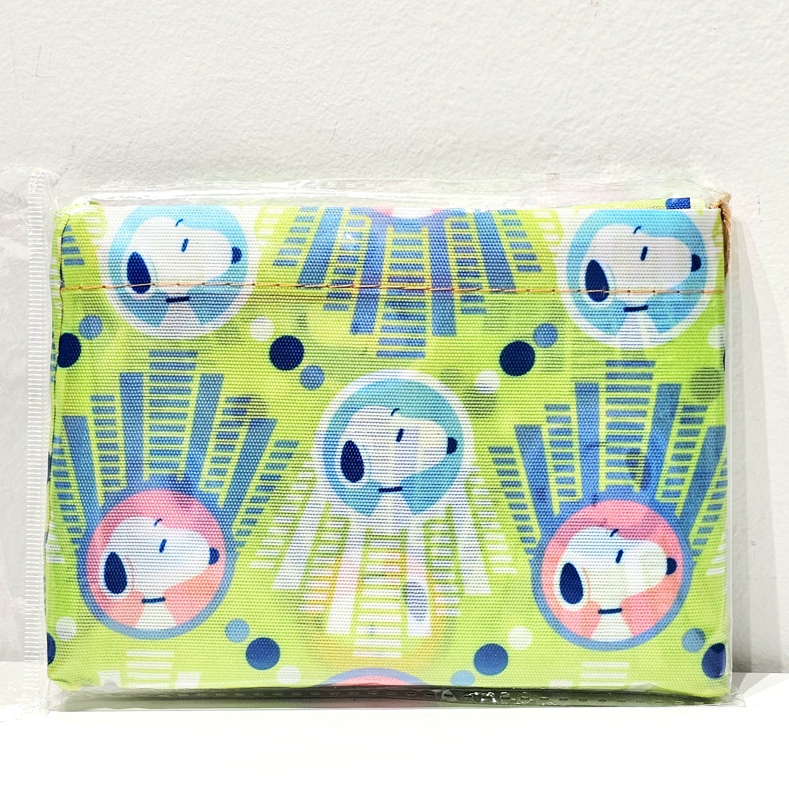 Snoopy Mint Green Eco Foldable Large Shopping Nylon Reusable Grocery Tote Bag