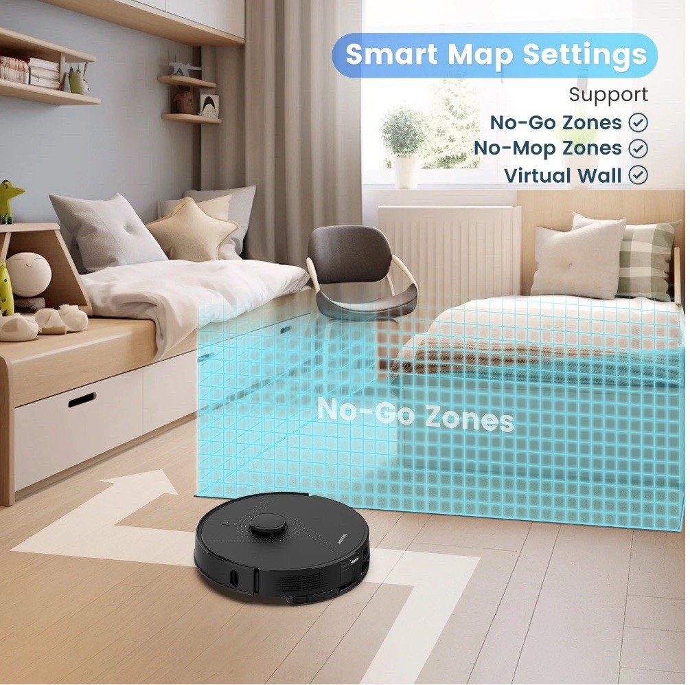 AIRROBO L40+ Robot Vacuum & Mop – Self-Empty, 180min, App & Voice