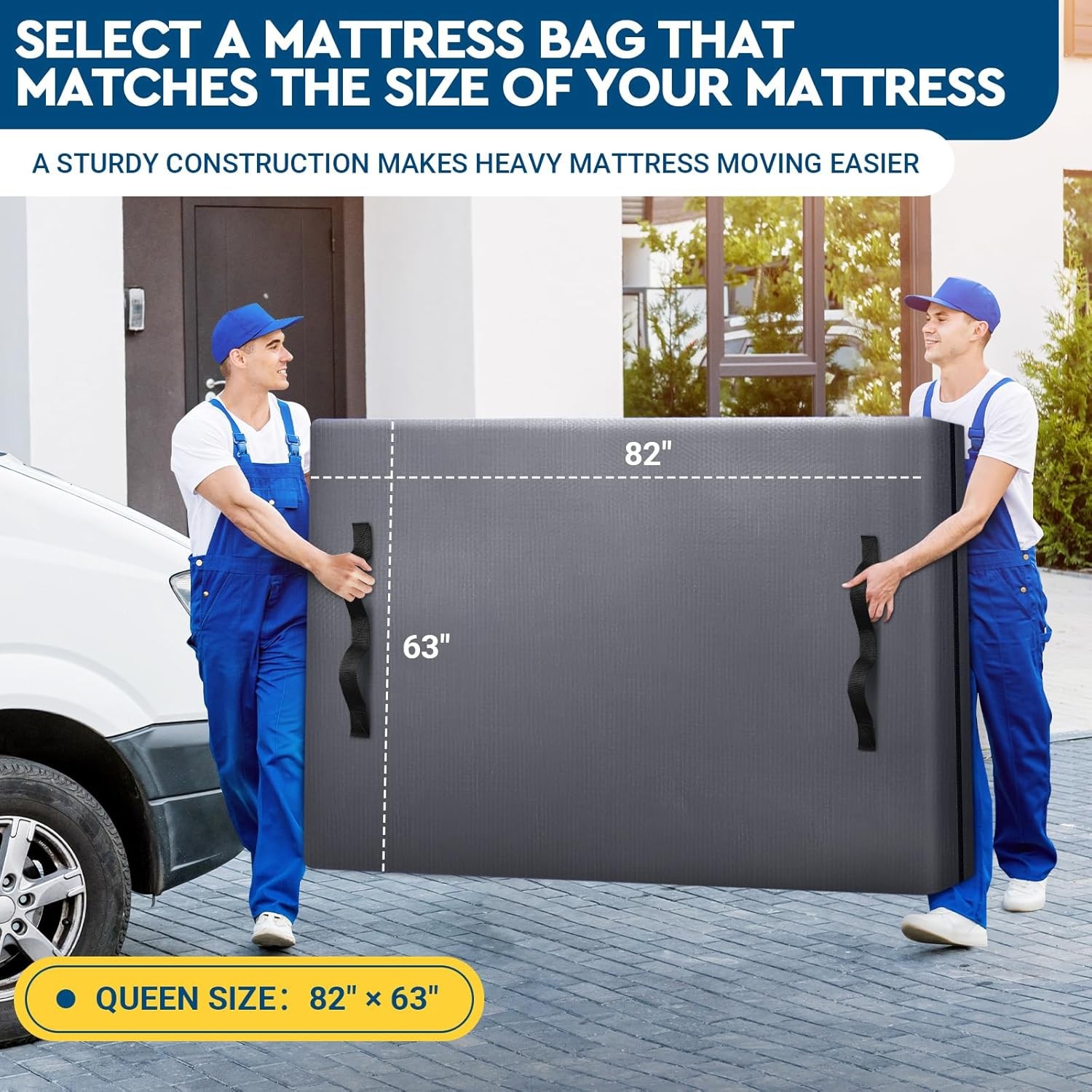 Mattress Bags for Moving, Queen Size – Extra Thick Mattress Cover