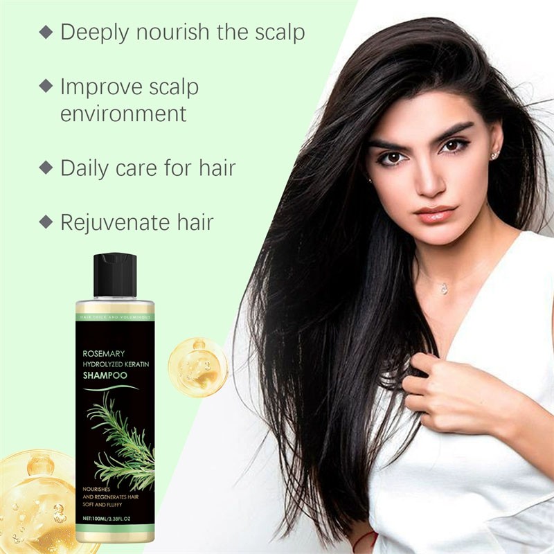 3 Pack Organic Rosemary Hair Growth Shampoo for Women and Men-Natural Thickening