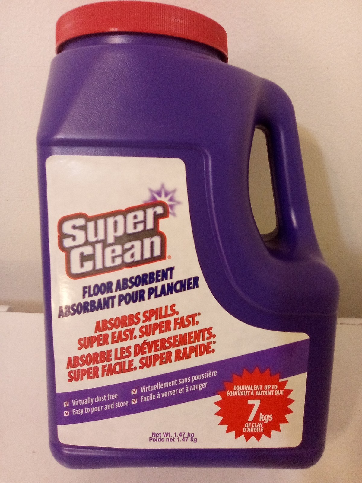 (CASE OF 4) SUPERCLEAN FLOOR ABSORBENT (3 LBS.) NEW!