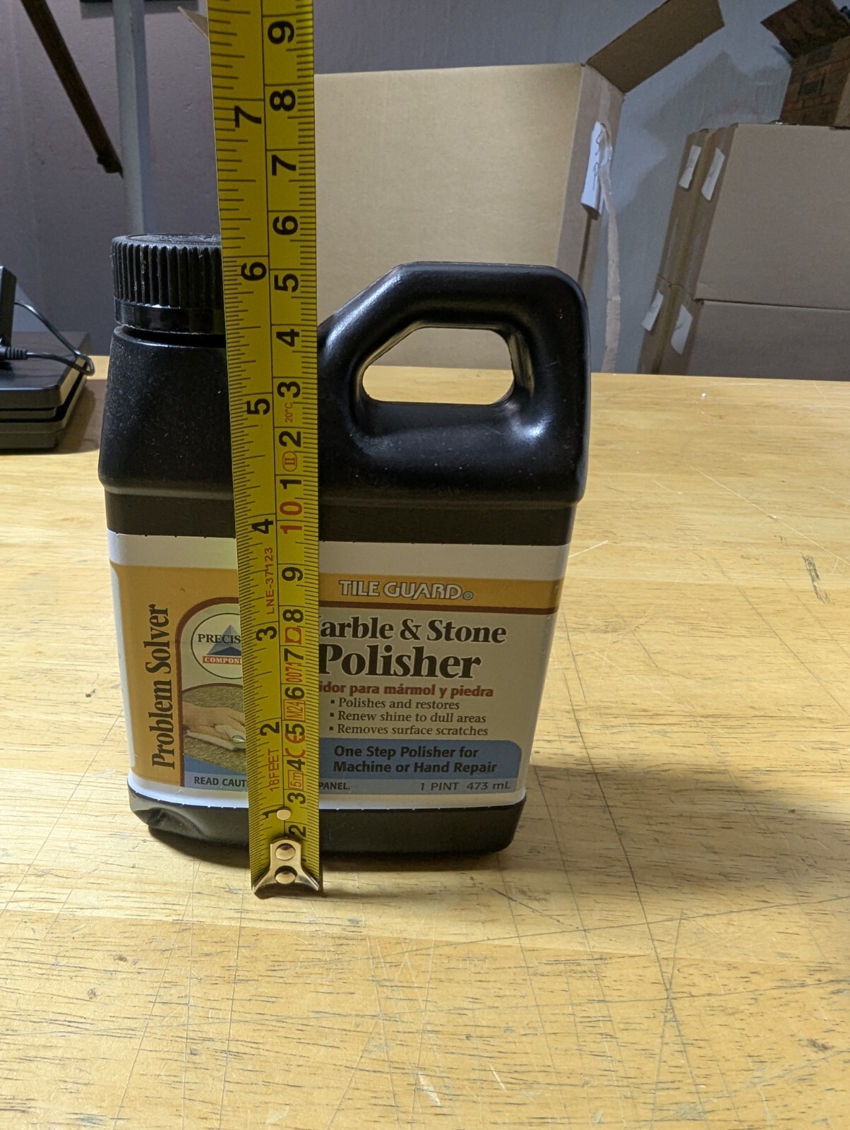 Opened, Full Homax Tile Guard Marble & Stone Polisher 1 Pint (473ml)