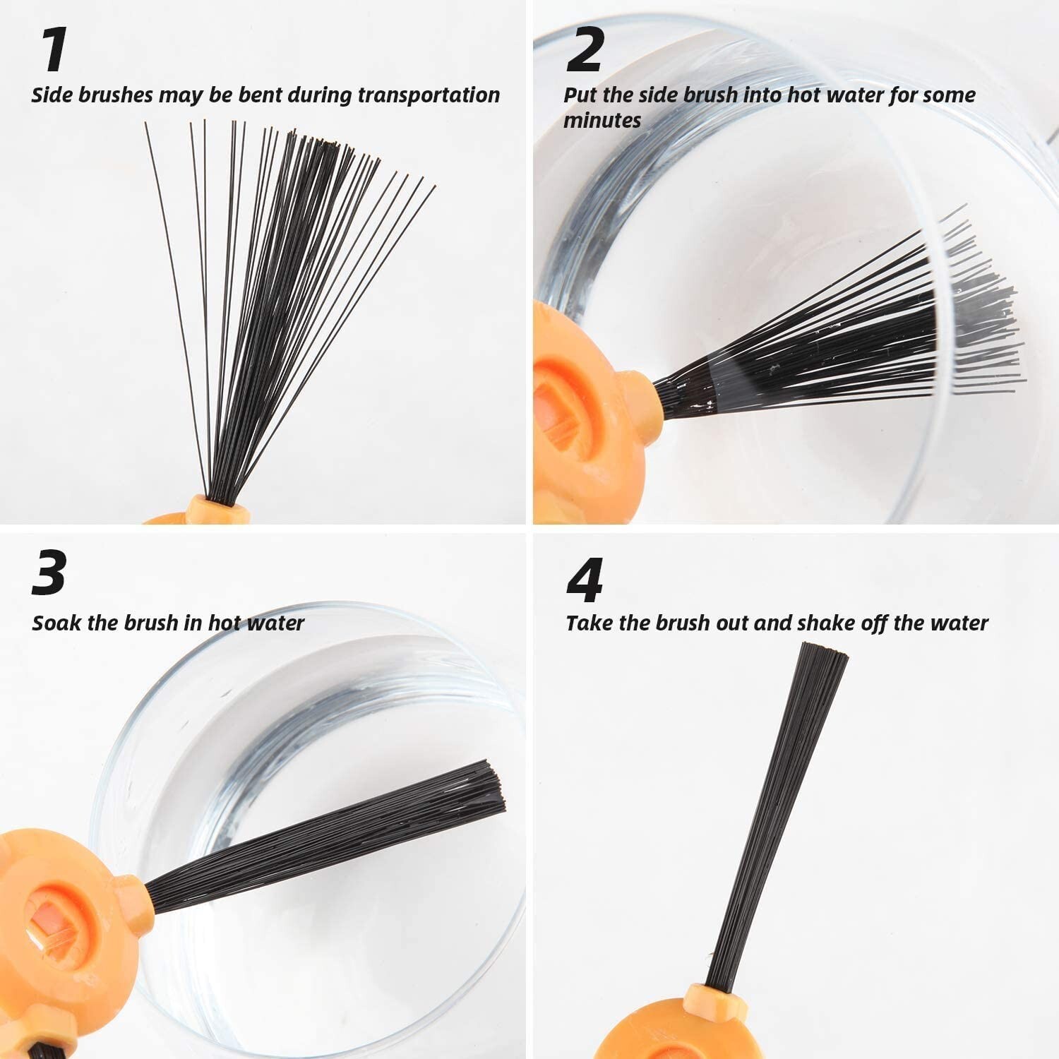 Replacement Side Brushes For Ecovacs DEEBOT N9, N9+, YEEDI K10 Vacuum Rob 4-Pack