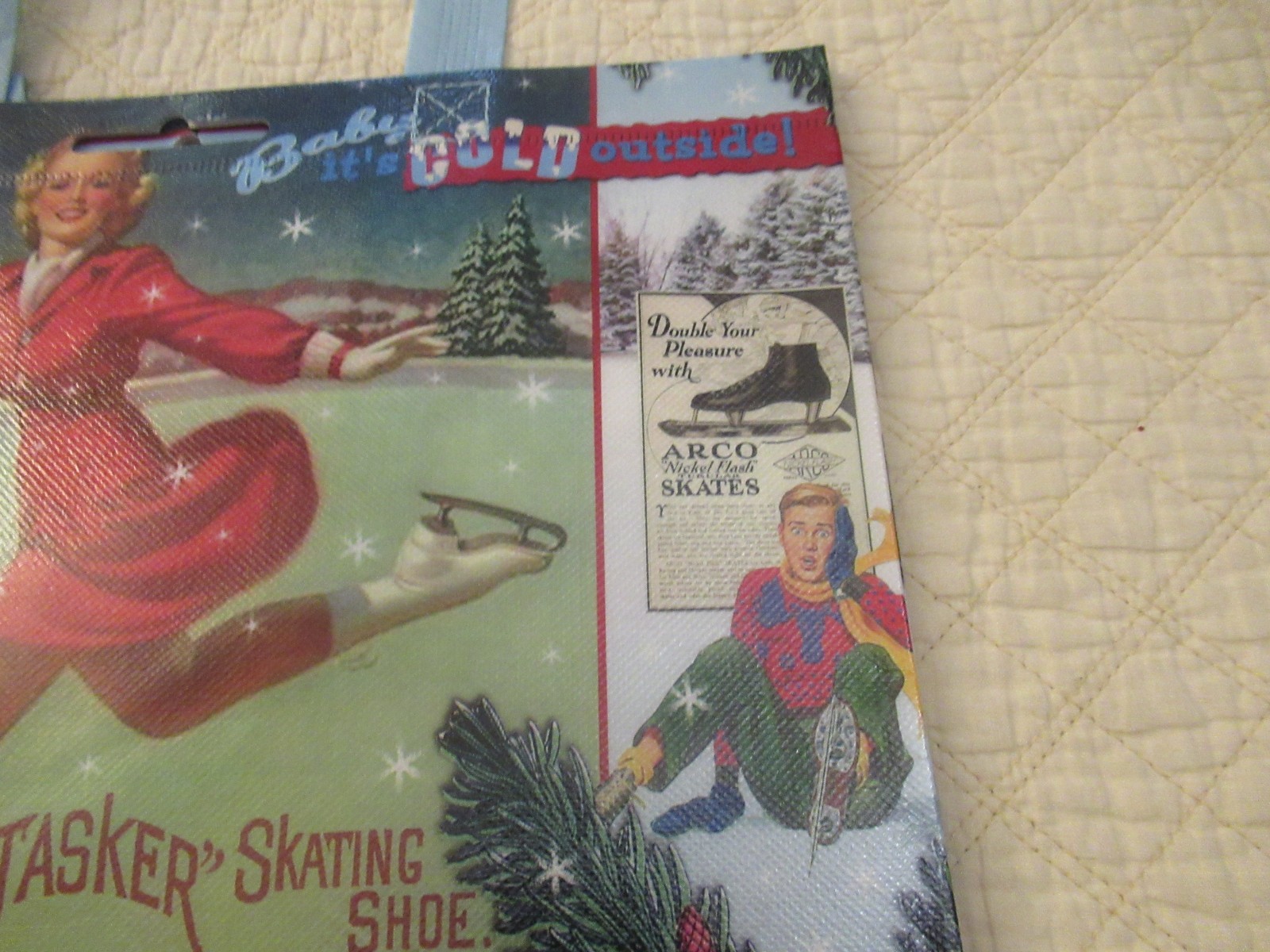 Patty Reed Insta-Totes Happy Sack Vintage/Retro Style Holiday Tote-Bag