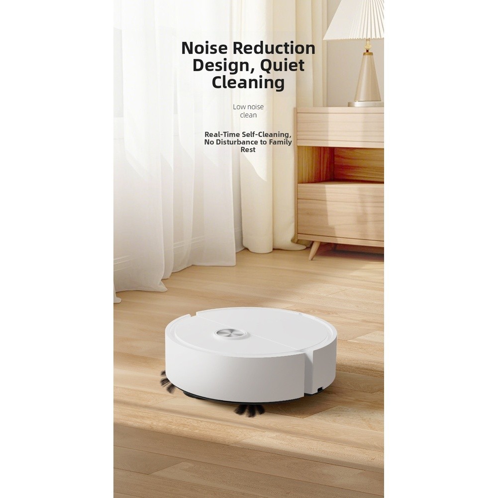 Smart Robot Vacuum Cleaner with 180min Runtime and Efficient Dust Hair Pickup