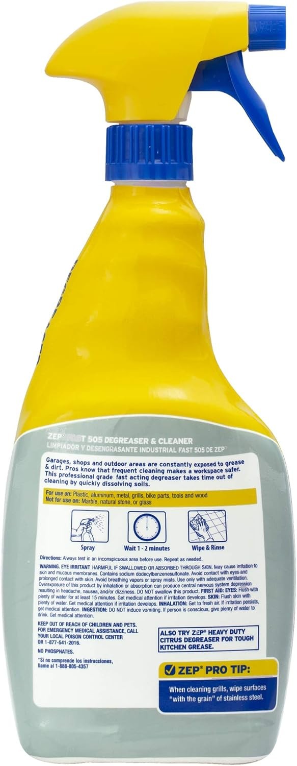 Zep Fast 505 All Purpose Cleaner Degreaser Spray 32 Oz
