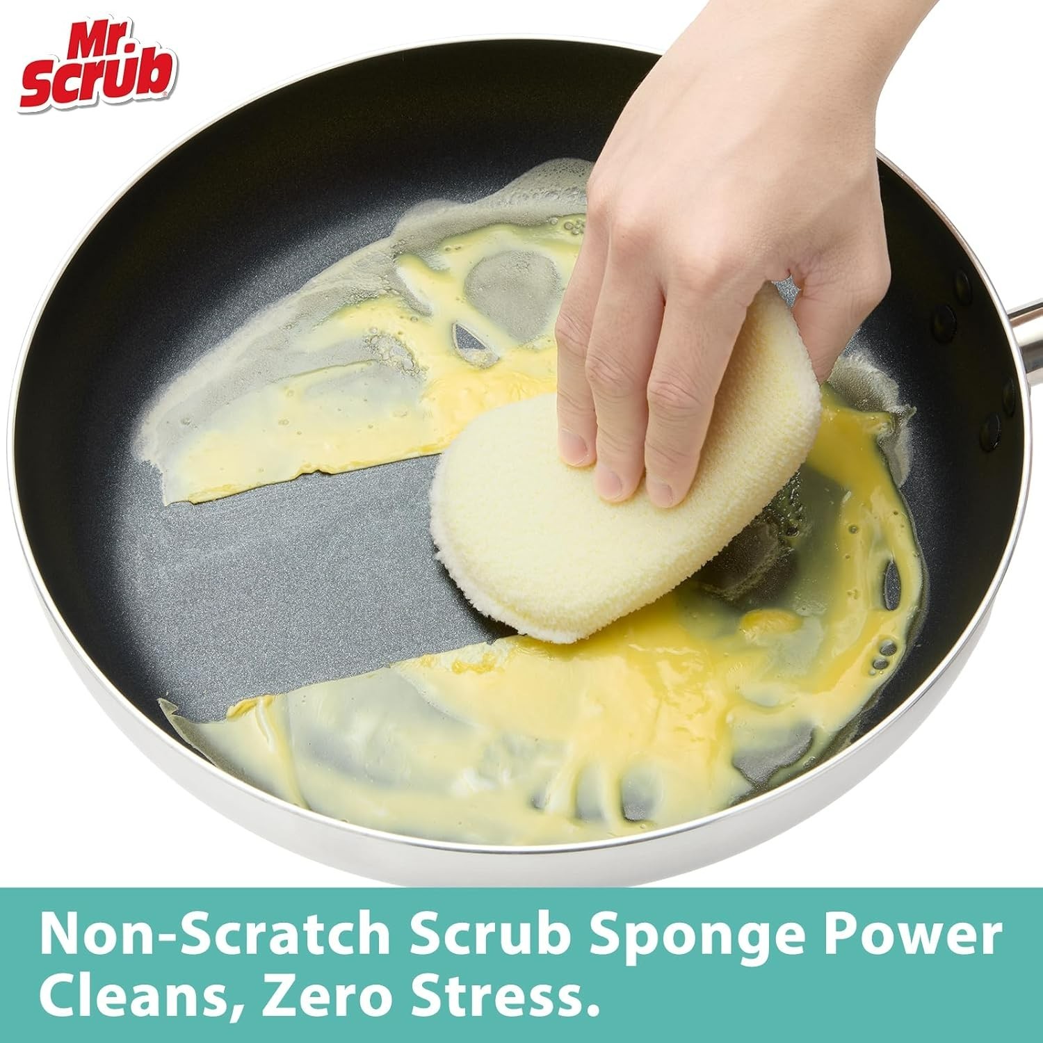 6-Pack Kitchen Scrub Sponges Heavy Duty Dish Scouring Pad Washing Cleaning Brush