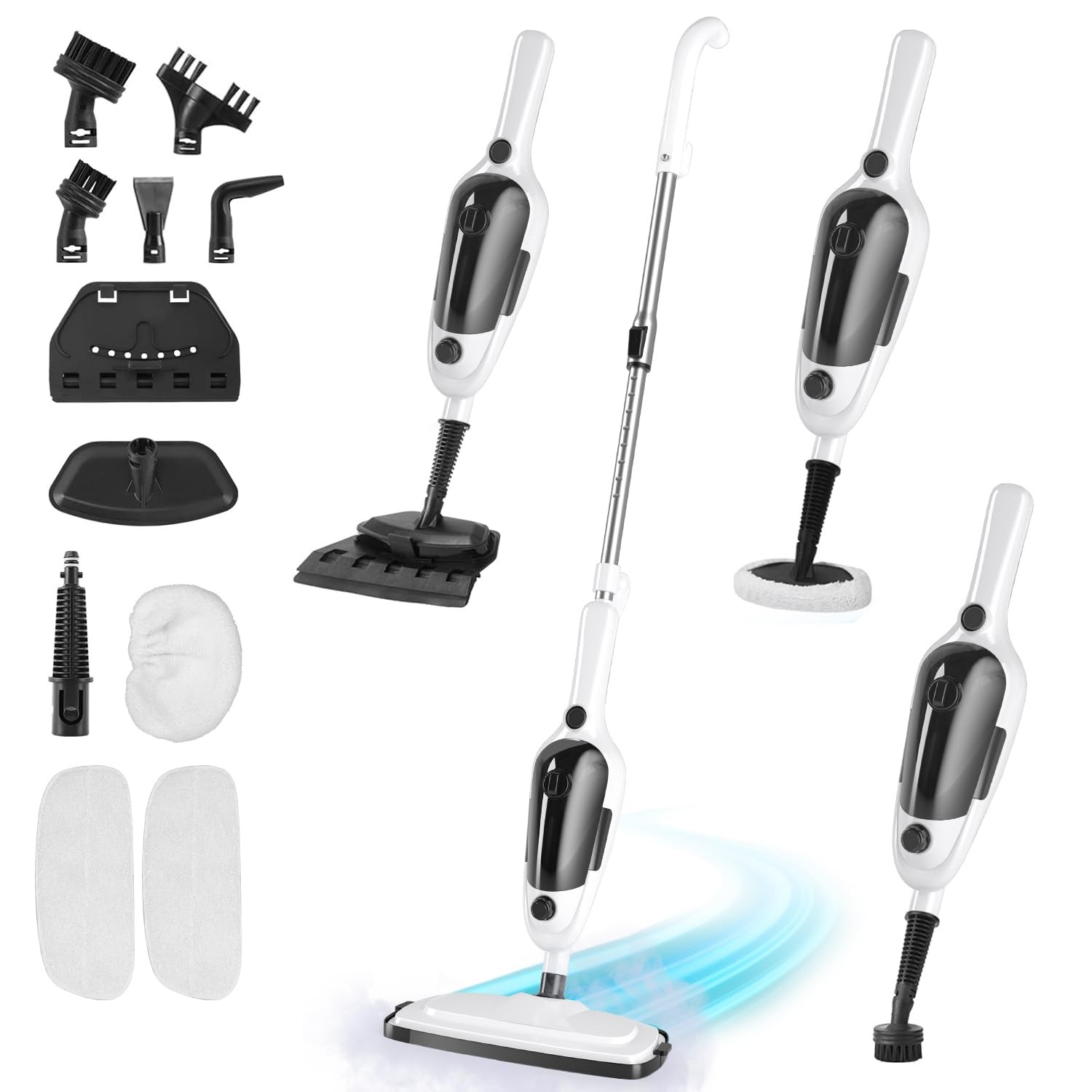 11-in-1 Steam Mop, Powerful Handheld Steam Cleaner for Home with 23FT Cord &1…