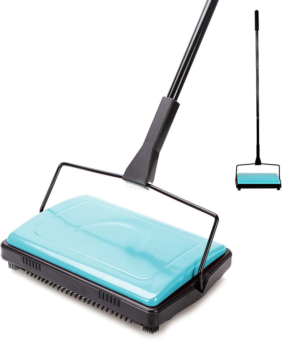 Carpet Sweeper Cleaner for Home Office Low&Undercoat Carpets Rugs Pet Hair Du…