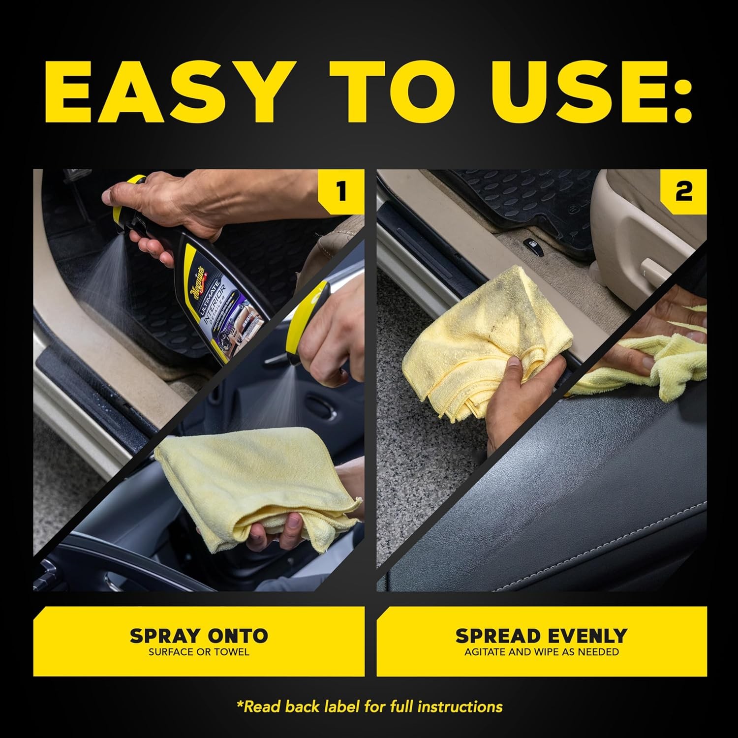 Meguiar’s Ultimate Interior Detailer, 15.2 oz – Cleans & Protects with UV Guard