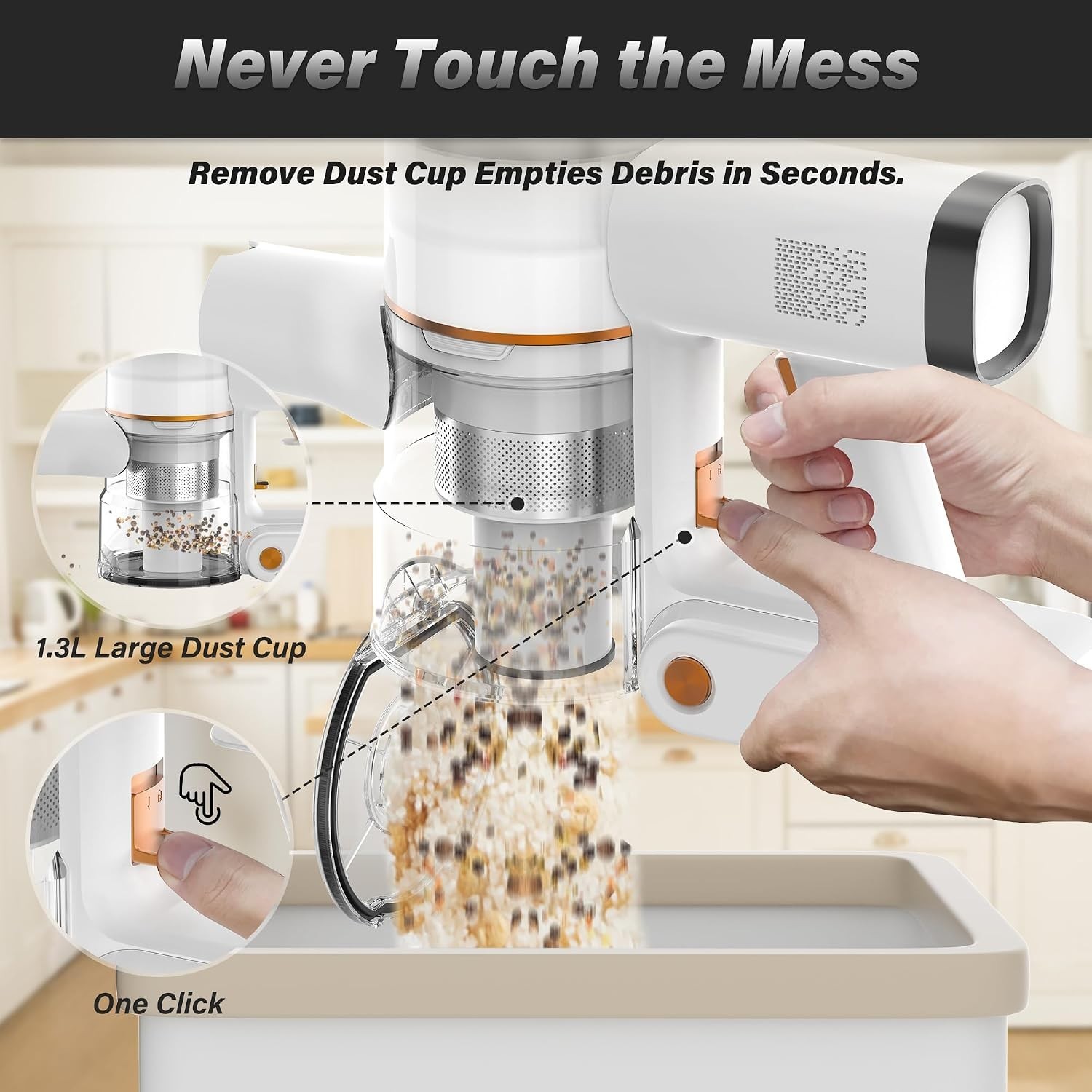 V500 Cordless Vacuum Cleaner Anti-Tangle Lightweight