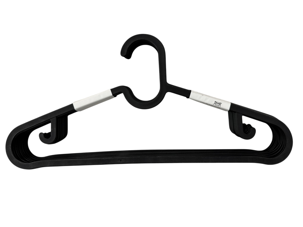 New IKEA SPRUTTIG Black Flexible Sturdy Hanger 10 Pack 39 cm (15 ¼ “) 203.170.79