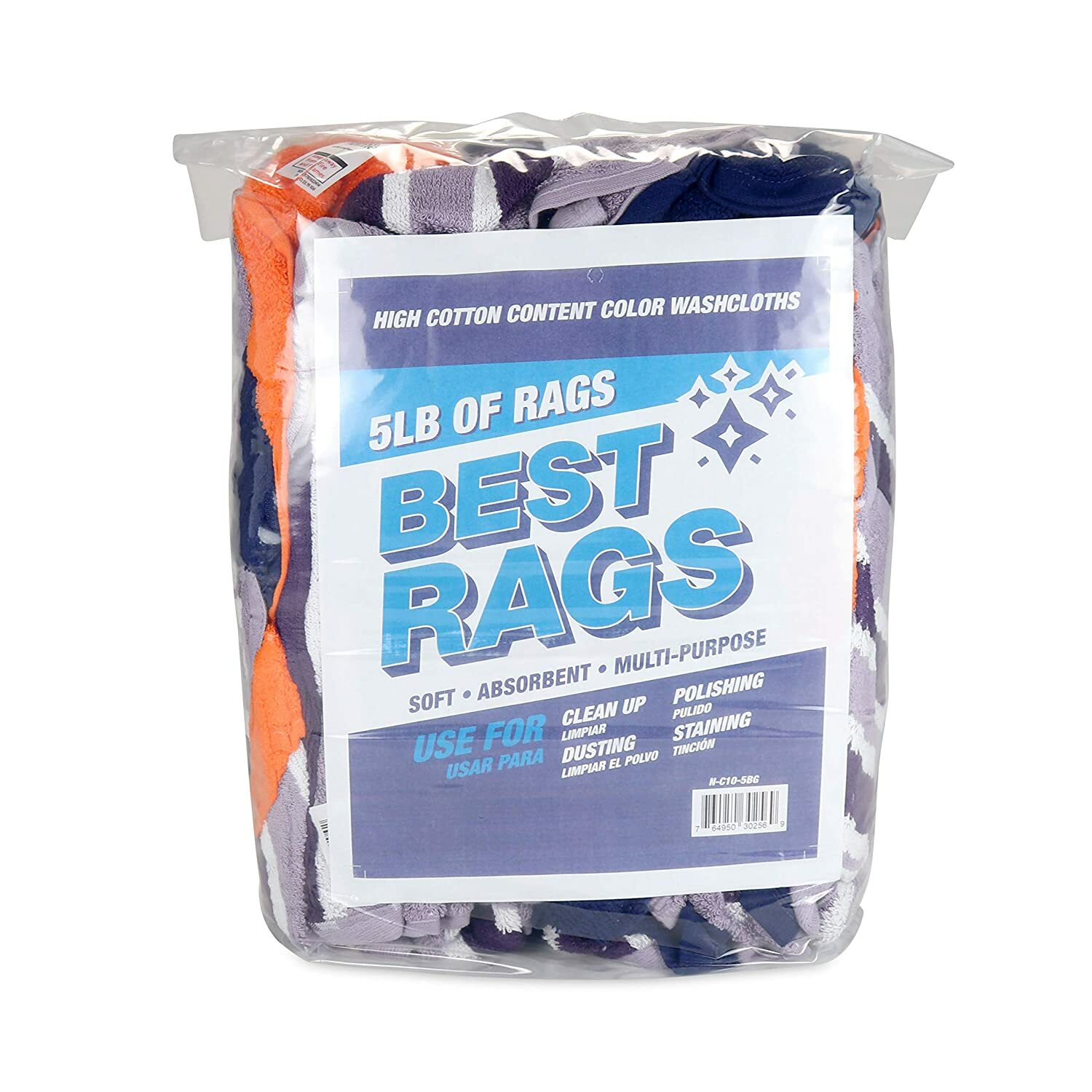 Terry Towel Cleaning Rags, Package Options, Colored Cotton Towels 14×14 to 20×20