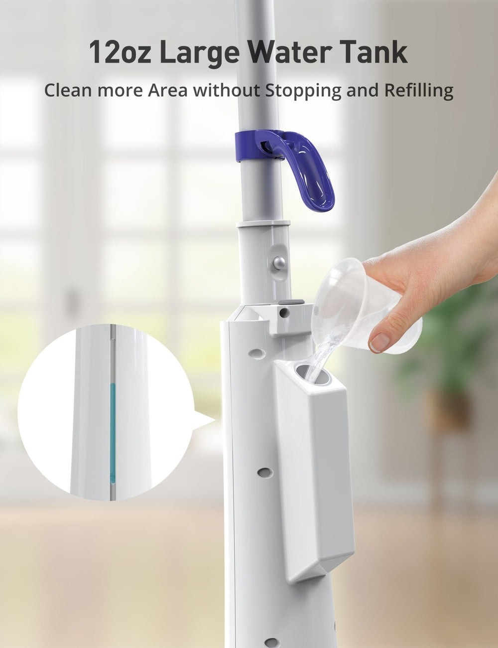 Professional Steam Mop Cleaner, 1300W Floor Steamer with Detergent Chamber, 2…