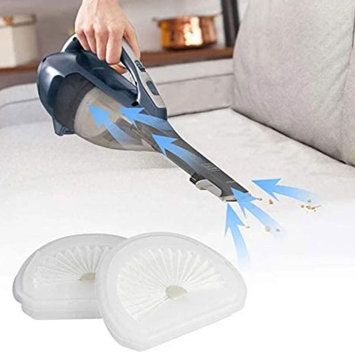 4PCS Filter VLPF10 for Black + Decker HLVA Series Dustbuster Hand Vacuum