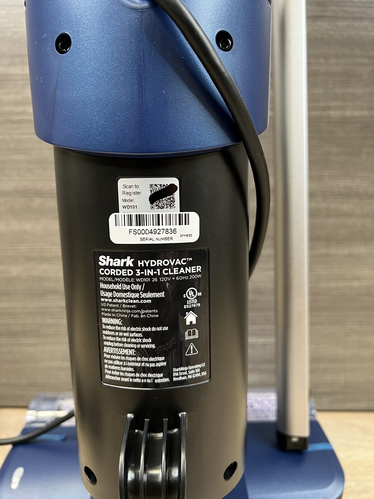 [REFURBISHED] Shark WD101 HydroVac XL 3-in-1 Mop & Self-Cleaning System Vacuum