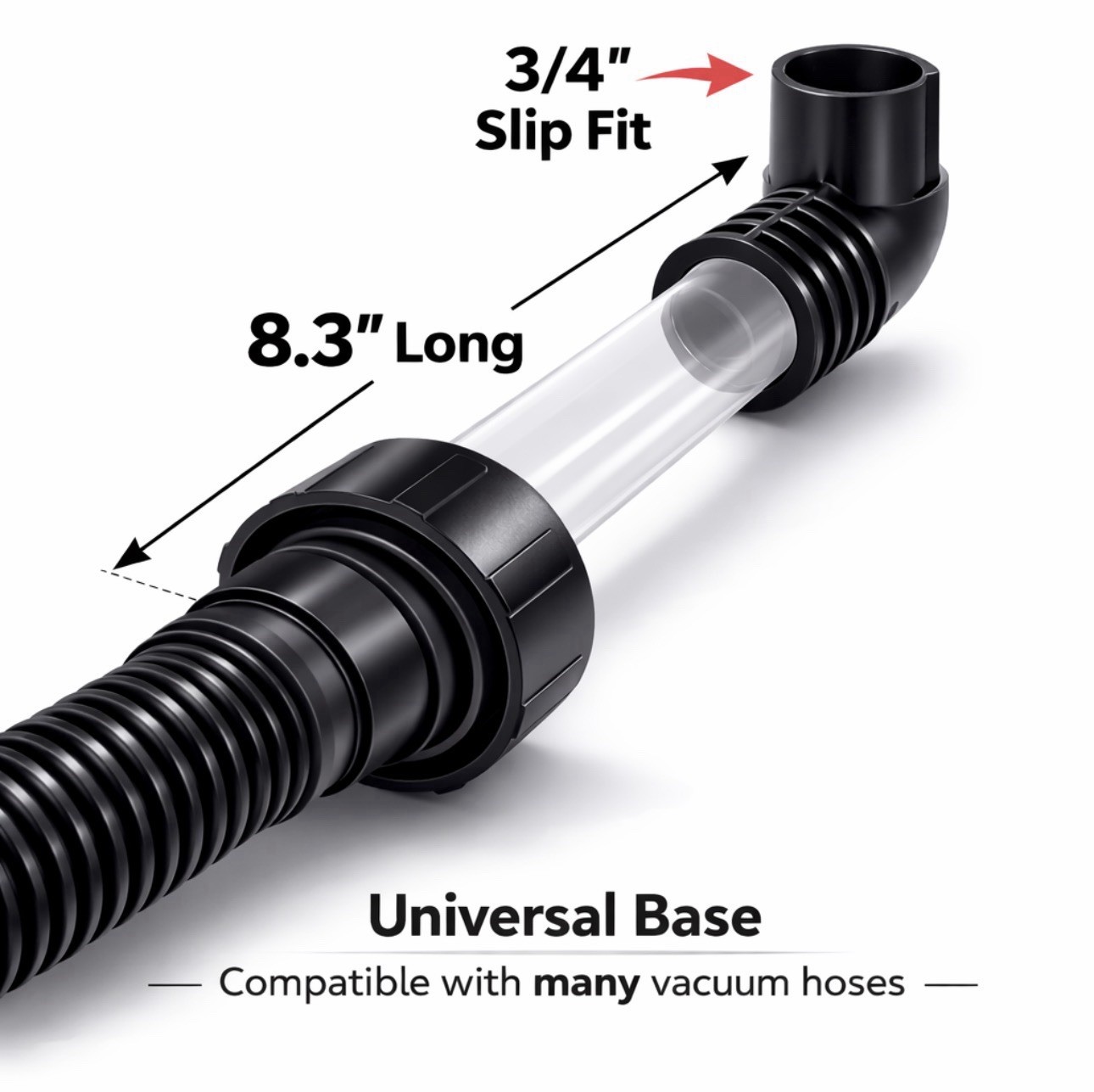 AC Drain Line Cleaner Adapter Unclogging Tool 3/4 HVAC PVC Adapter Included
