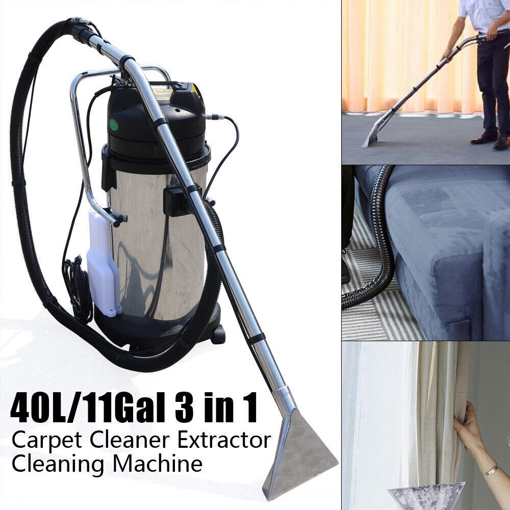 40L/60L Commercial Cleaning Machine 3in1 Carpet Cleaner Vacuum Extractor Machine