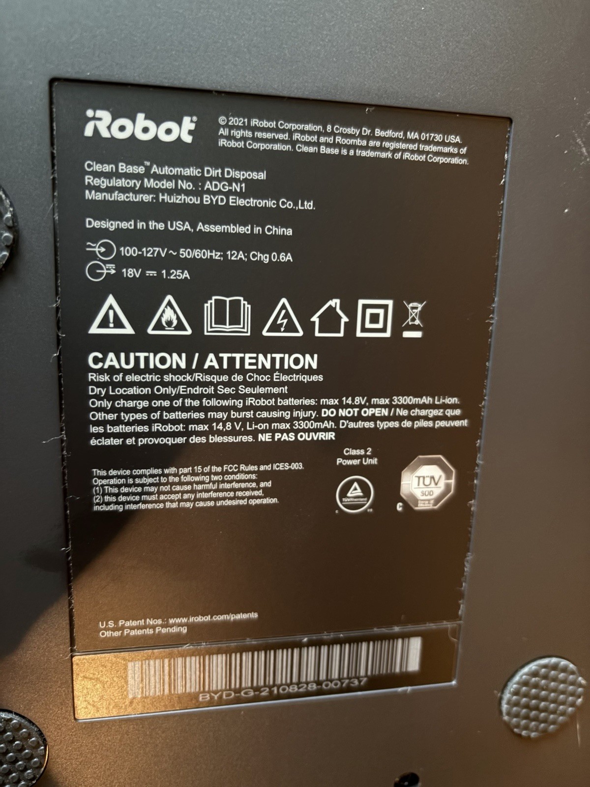 iRobot Roomba Clean Base for J7. Automatic Dirt Disposal Base, Black (ADG-N1)