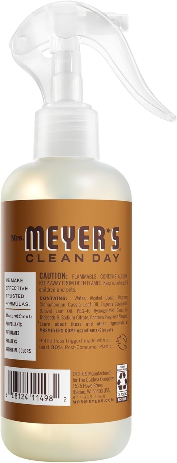MRS. MEYER’S CLEAN DAY Room Spray, Acorn Spice Scent, 8 Fl Oz Bottle