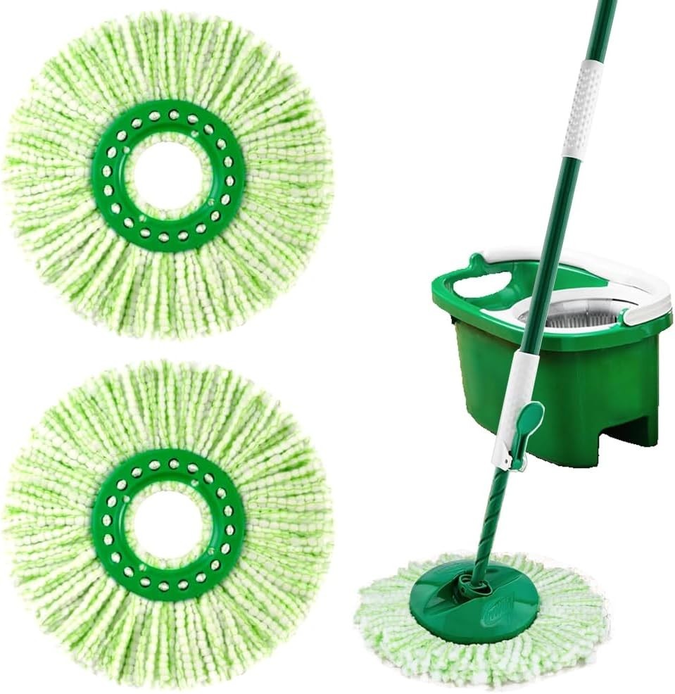 Mop Heads for Libman Tornado Spinning Mops – 2 Pack Microfiber Spinning Mop H..