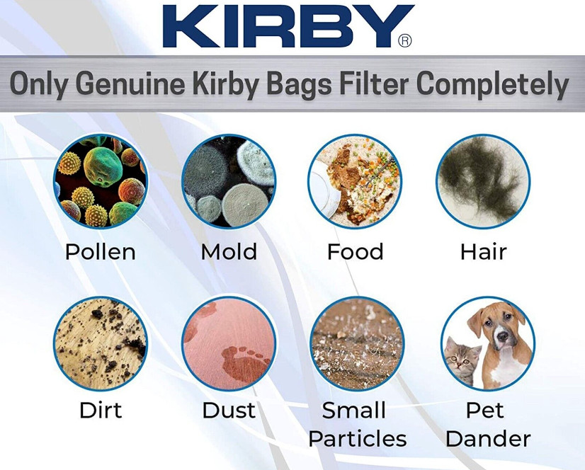 Kirby 6 Cloth Sentria Hepa Micron Magic Ultimate G + 1 Free Belt Vacuum Bags