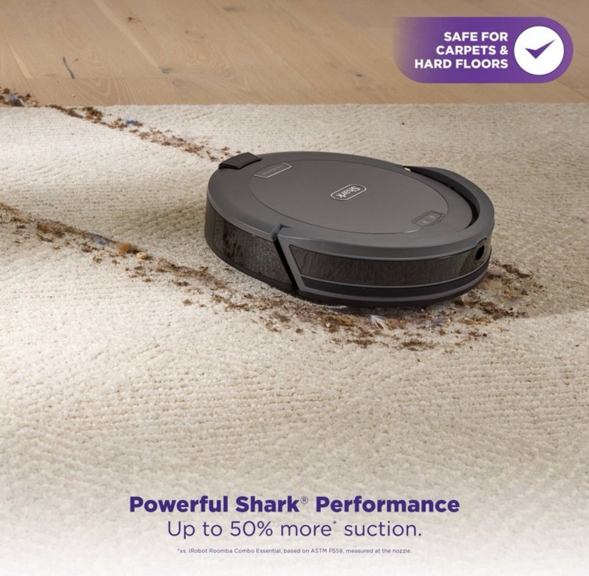 Shark Navigator Robot Vacuum with SmartPath Navigation and Self-Cleaning RV2110