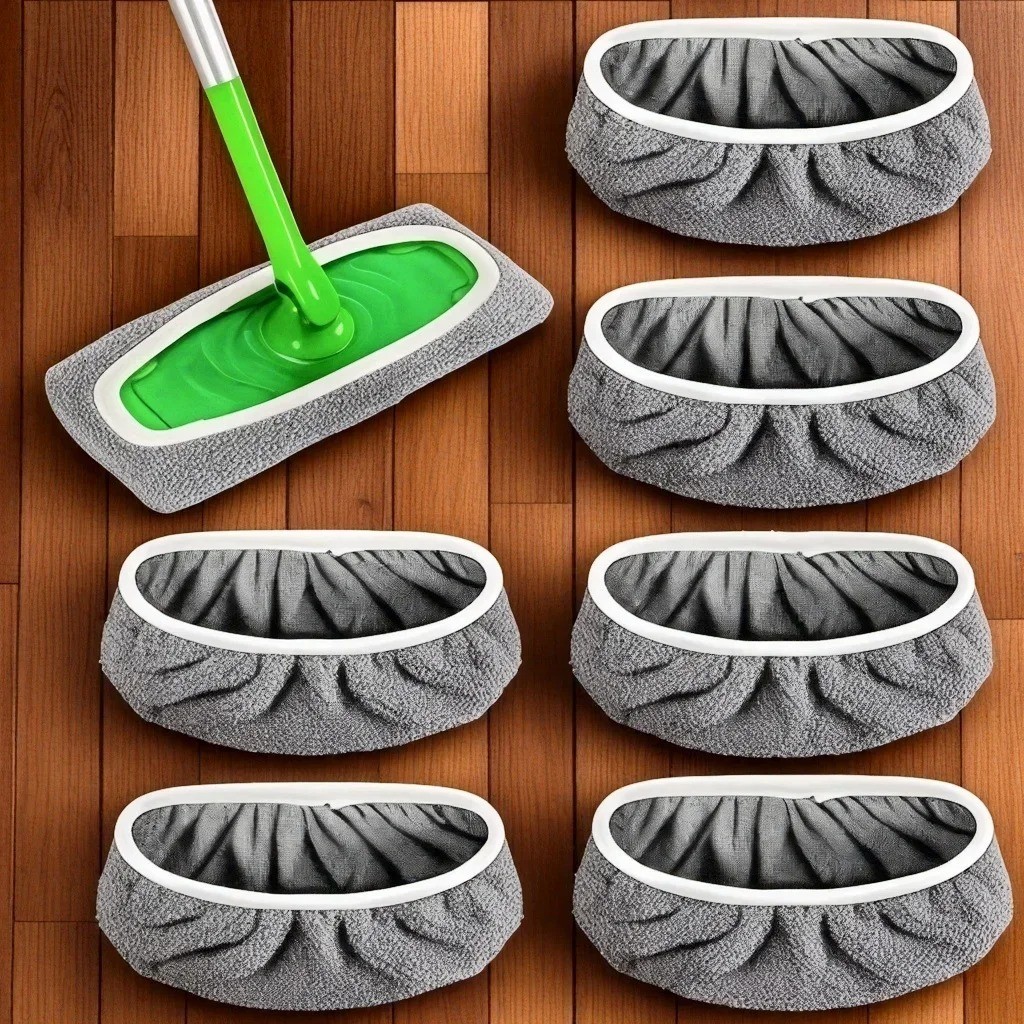 Reusable Microfiber Mop Pads 4PCS High Absorbent Cleaning Refills USA