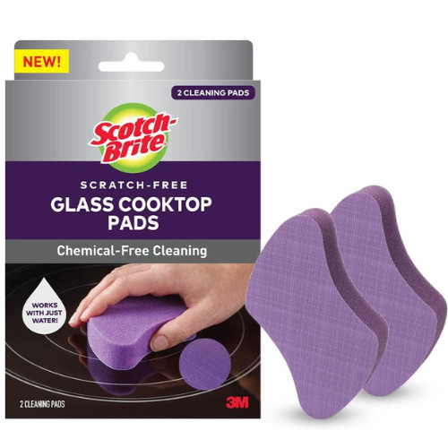 Scotch-Brite Glass Cooktop Pads and Sponge Clothes Kit – 4CT (2 Pads & 2 Cloths)