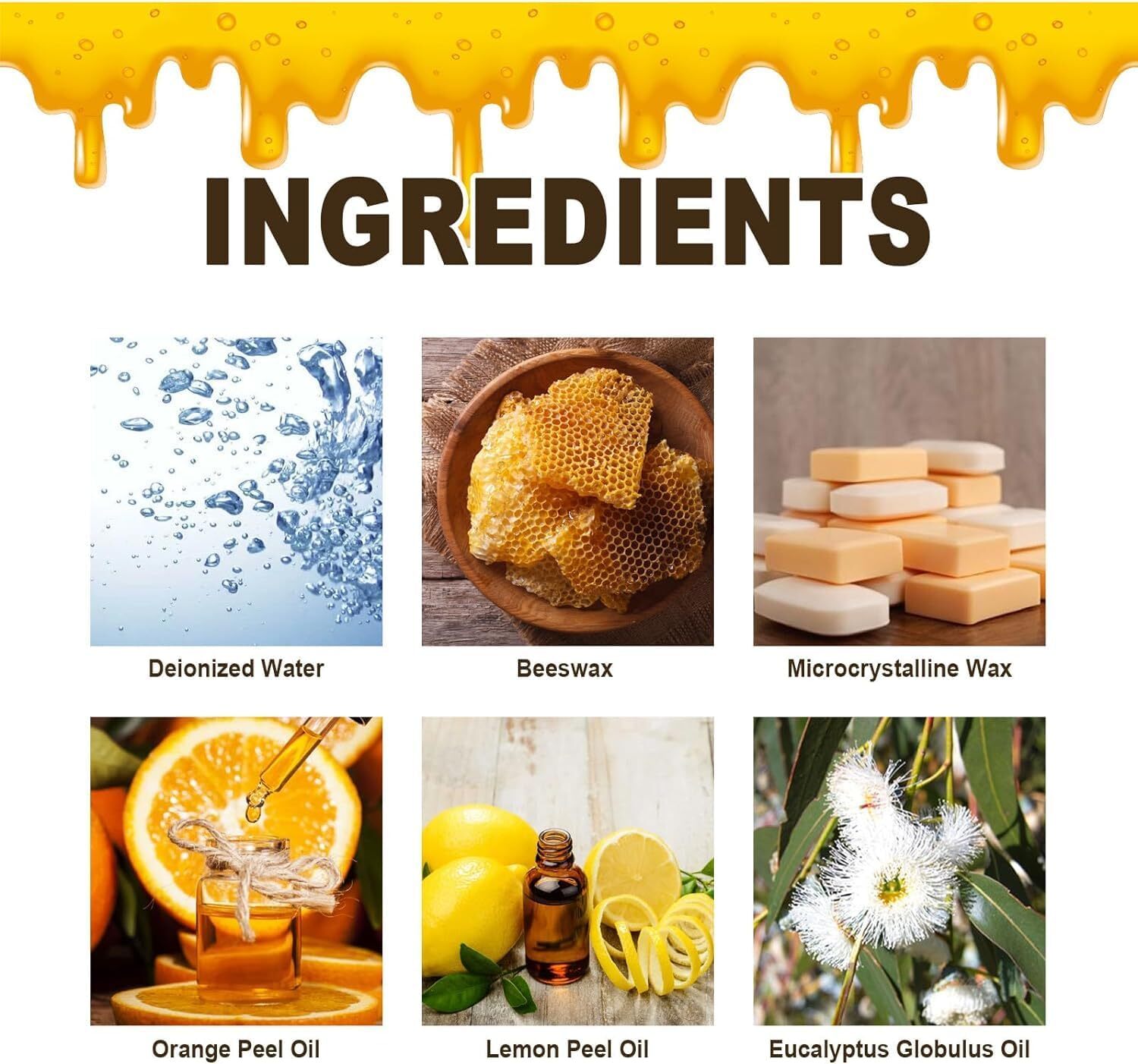 3× Natural Bee Wax Furniture Polish Spray Micro-Molecularized Beeswax w/ Tool US