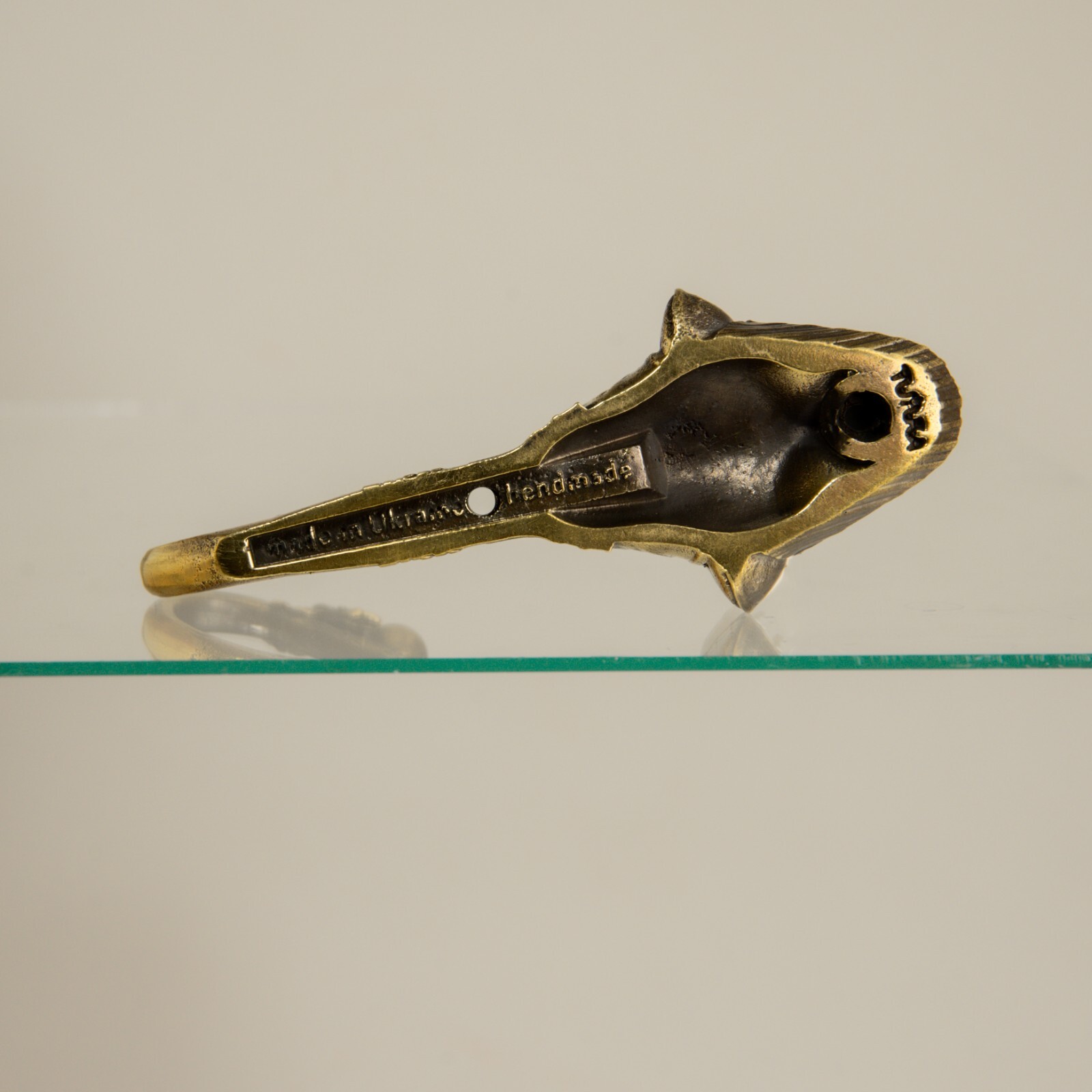 Pharaoh wall hook, a solid brass hook in the style of ancient Egypt.