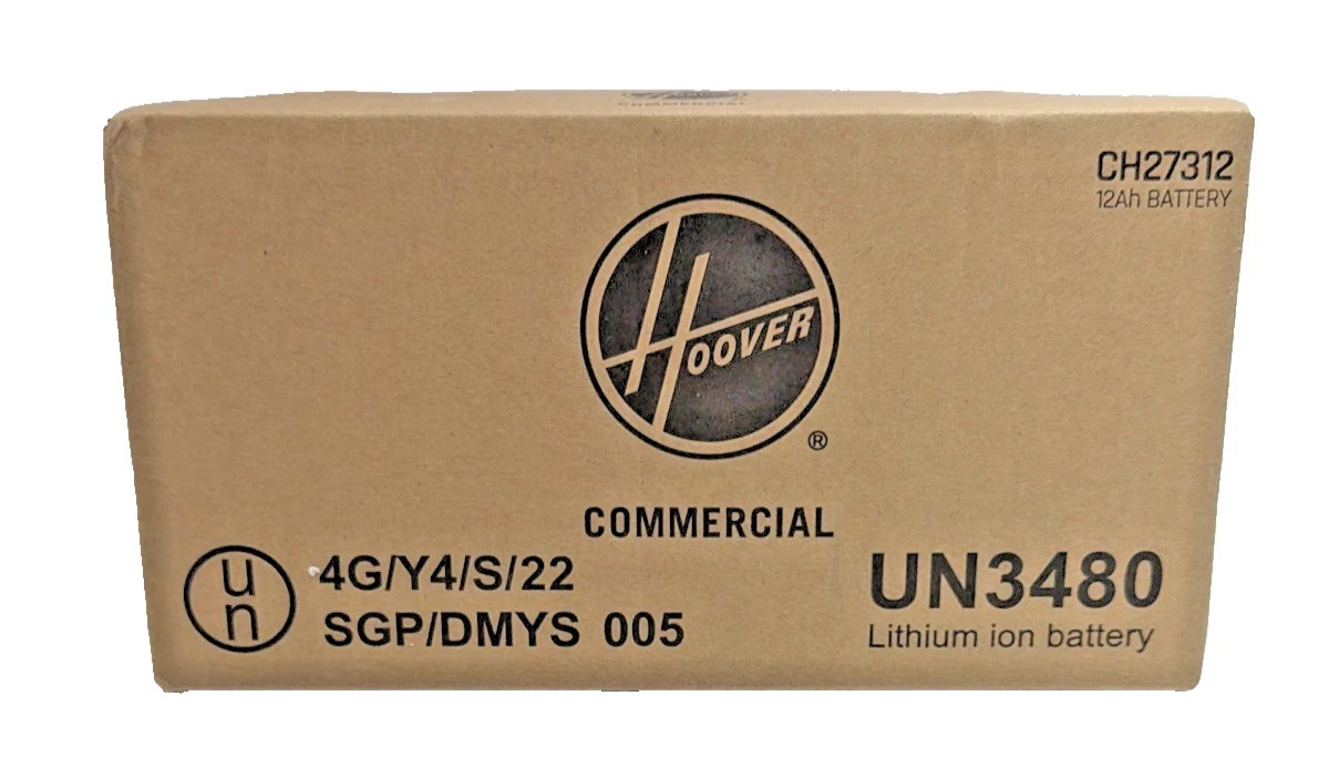 Hoover Commercial CH27312 Battery 40V Li-Ion 12A for Vacuum UN3480 New in Box