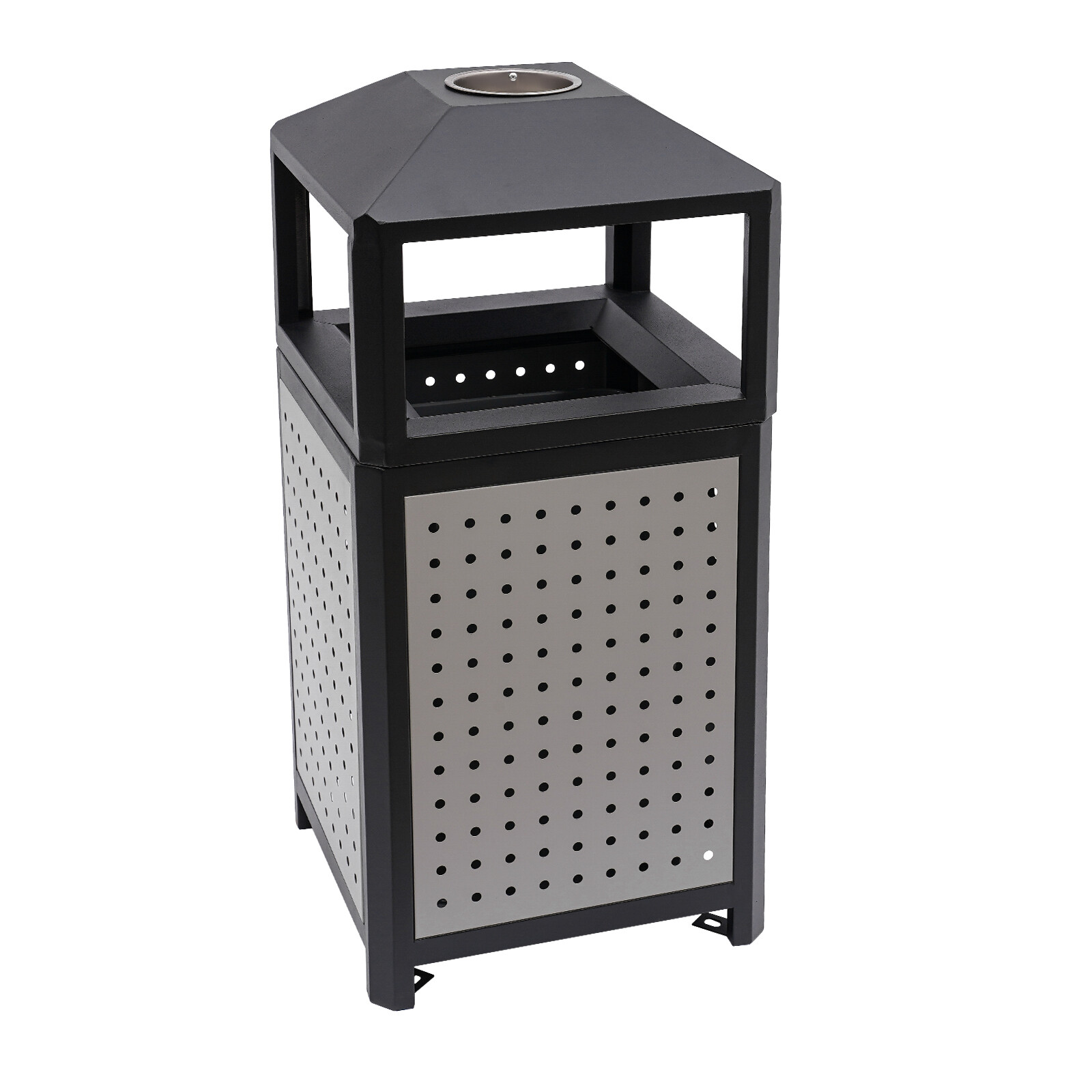 Commercial Waste Container, Outdoor Trash Can, Garbage Enclosure Grey