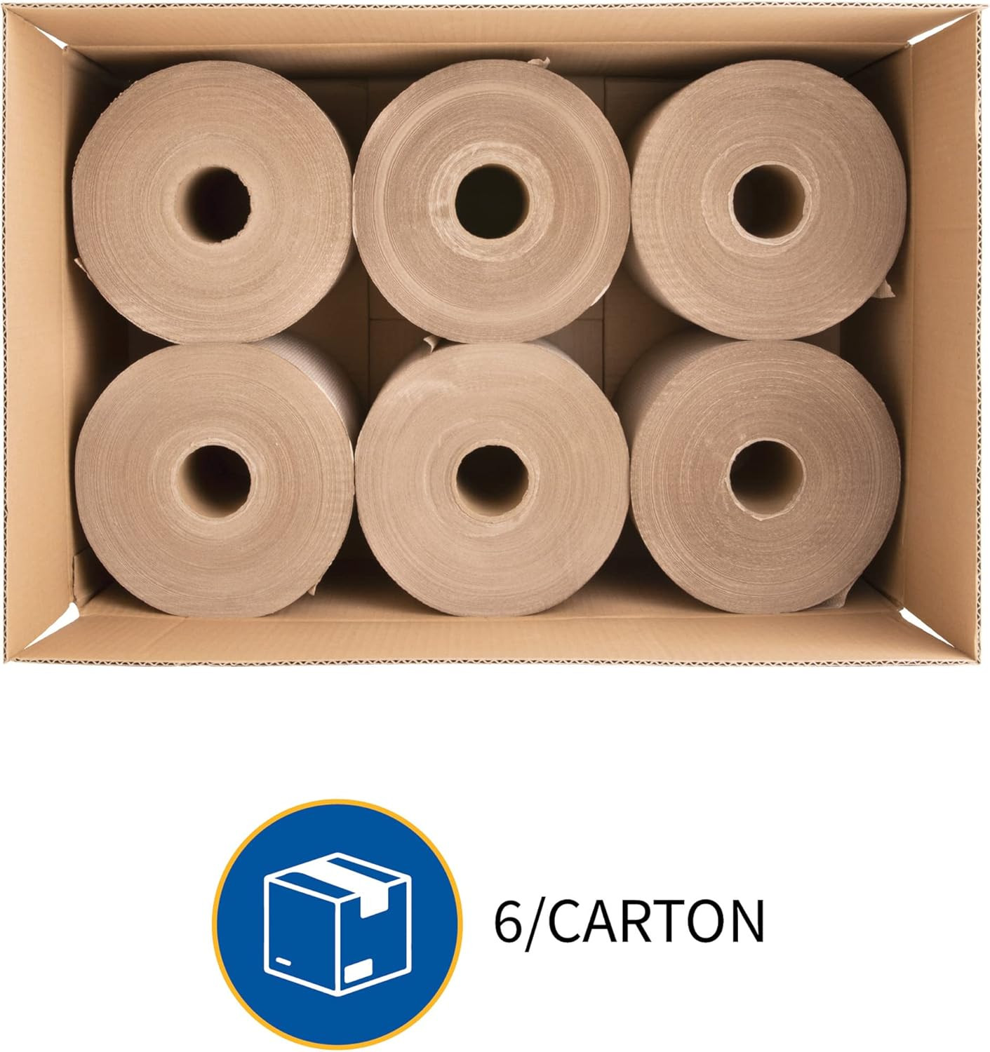 Genuine Joe GJO22600 Embossed Hardwound Roll Towels (Pack of 6)