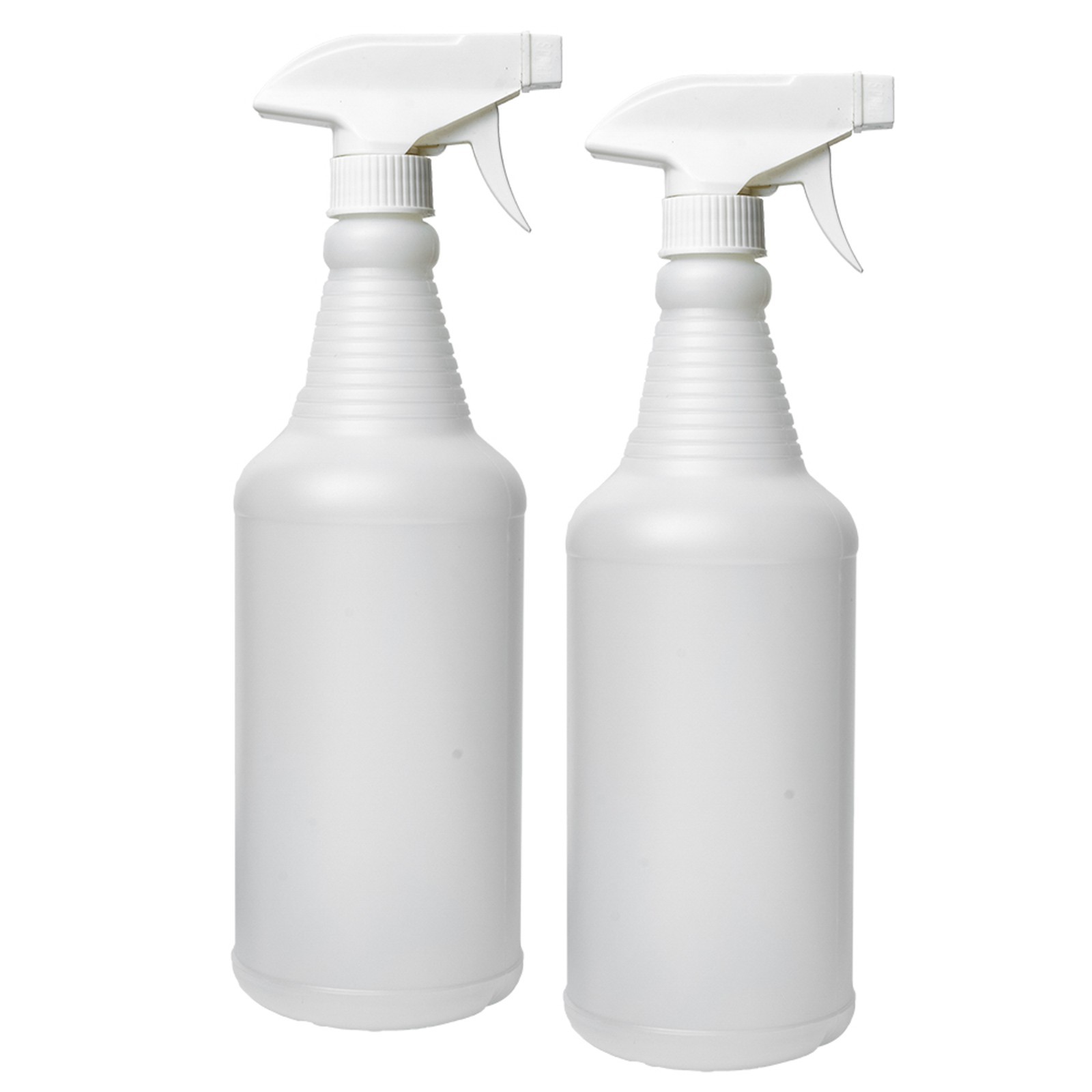 32oz. Plastic Trigger Spray Bottles, 2-Pack,Chemical Resistant, Heavy Duty