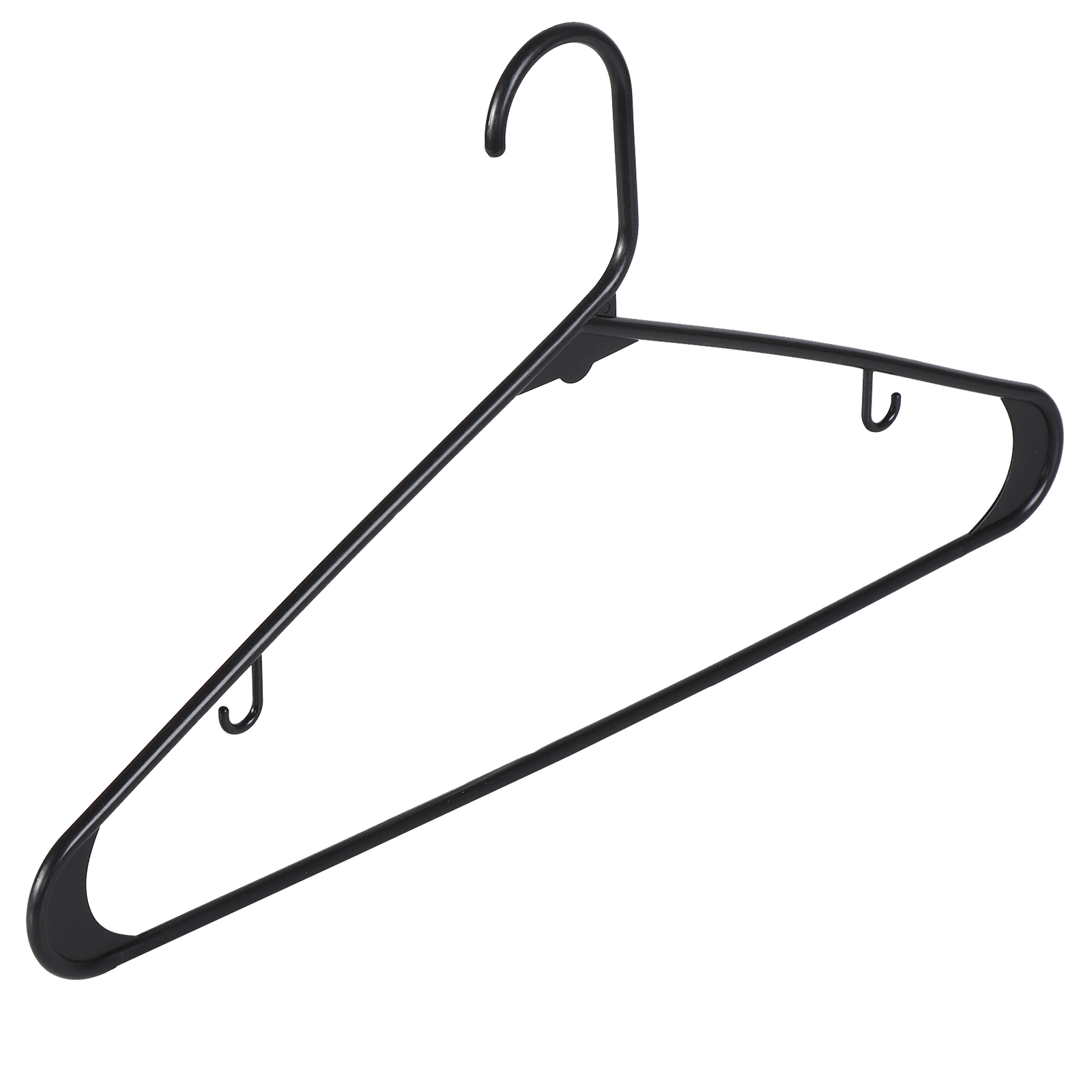 Pants Hanger Clothes Hangers (100 Pack) Plastic Gallus Shirt Hanger Black