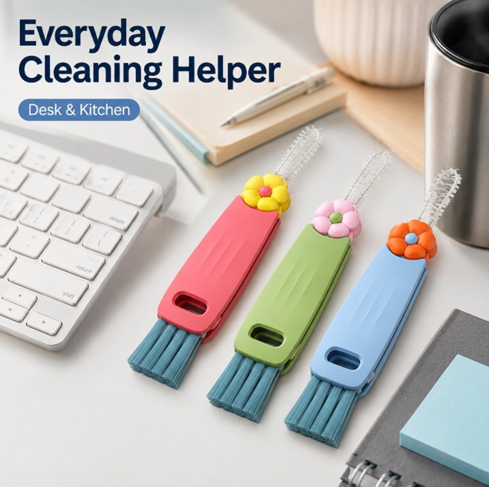 3-in-1 Multipurpose Bottle & Cup Gap Cleaner Brush-3 Pack Crevice Cleaning Tool