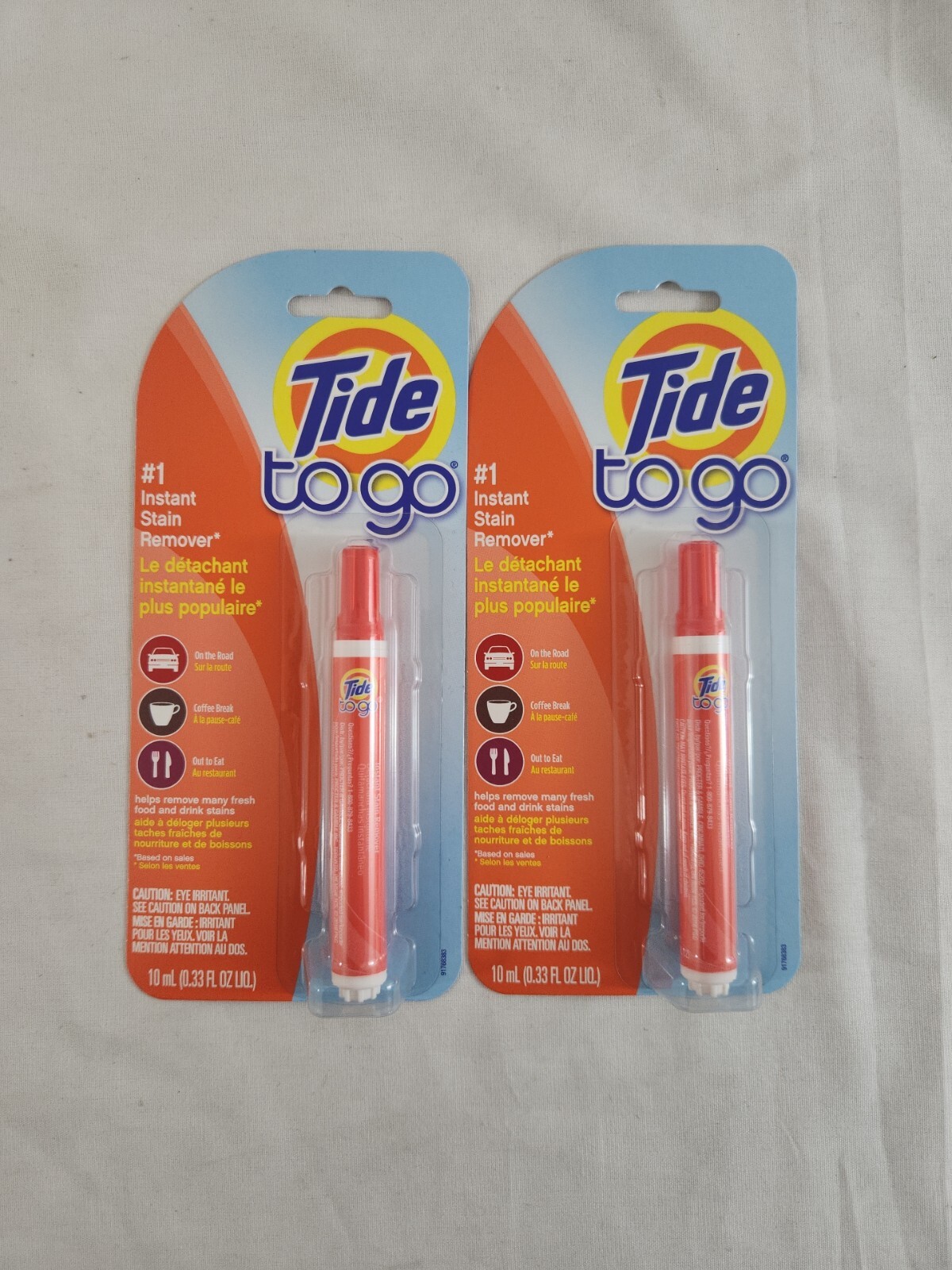 Tide To Go Pen, #1 Instant Clothes Stain Removal, Travel &Pocket Size -Pack of 2