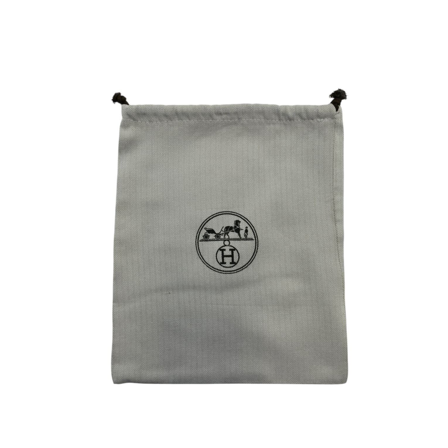 HERMES Dust Bag Drawstring Pouch Authentic Accessories Jewelry Pouch 11×9.5 in