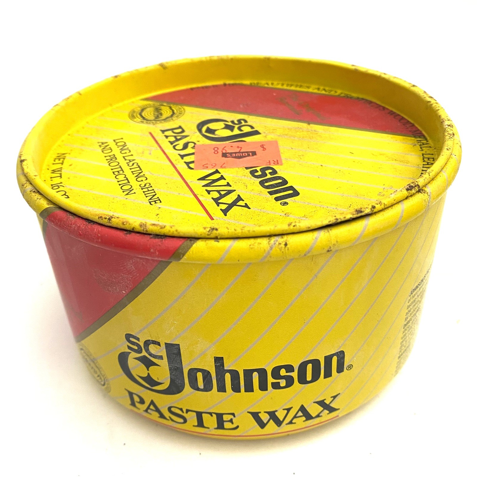 SC Johnson Paste Wax The Original Formula, 16 oz (1 lb) Discontinued 85% Full