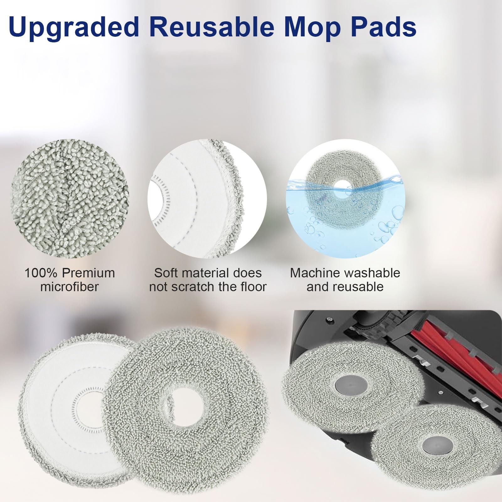 20 PCS Kit for Roborock Q Revo Robot Vacuum Cleaner, Parts Main Brush, Side B…