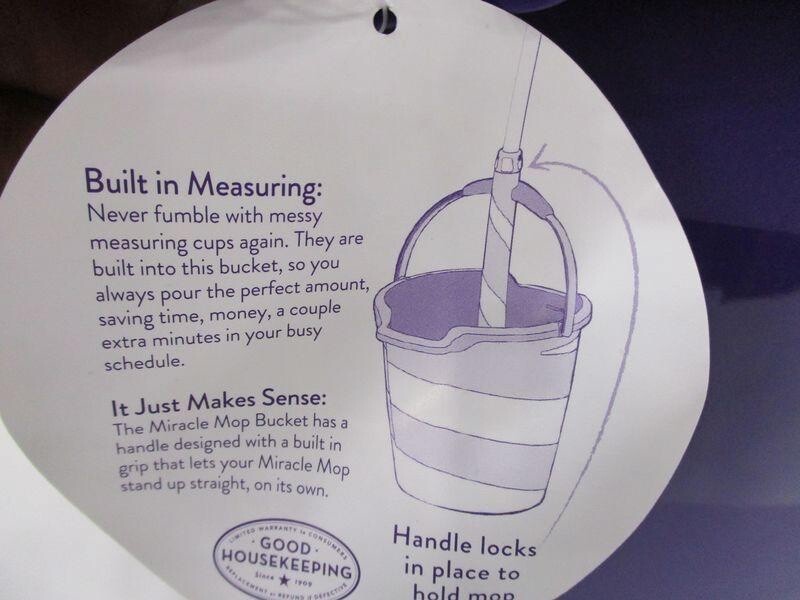 Joy Mangano Miracle Mop Smart Capacity 4 Gallon Jumbo Bucket (1 Black Bucket)
